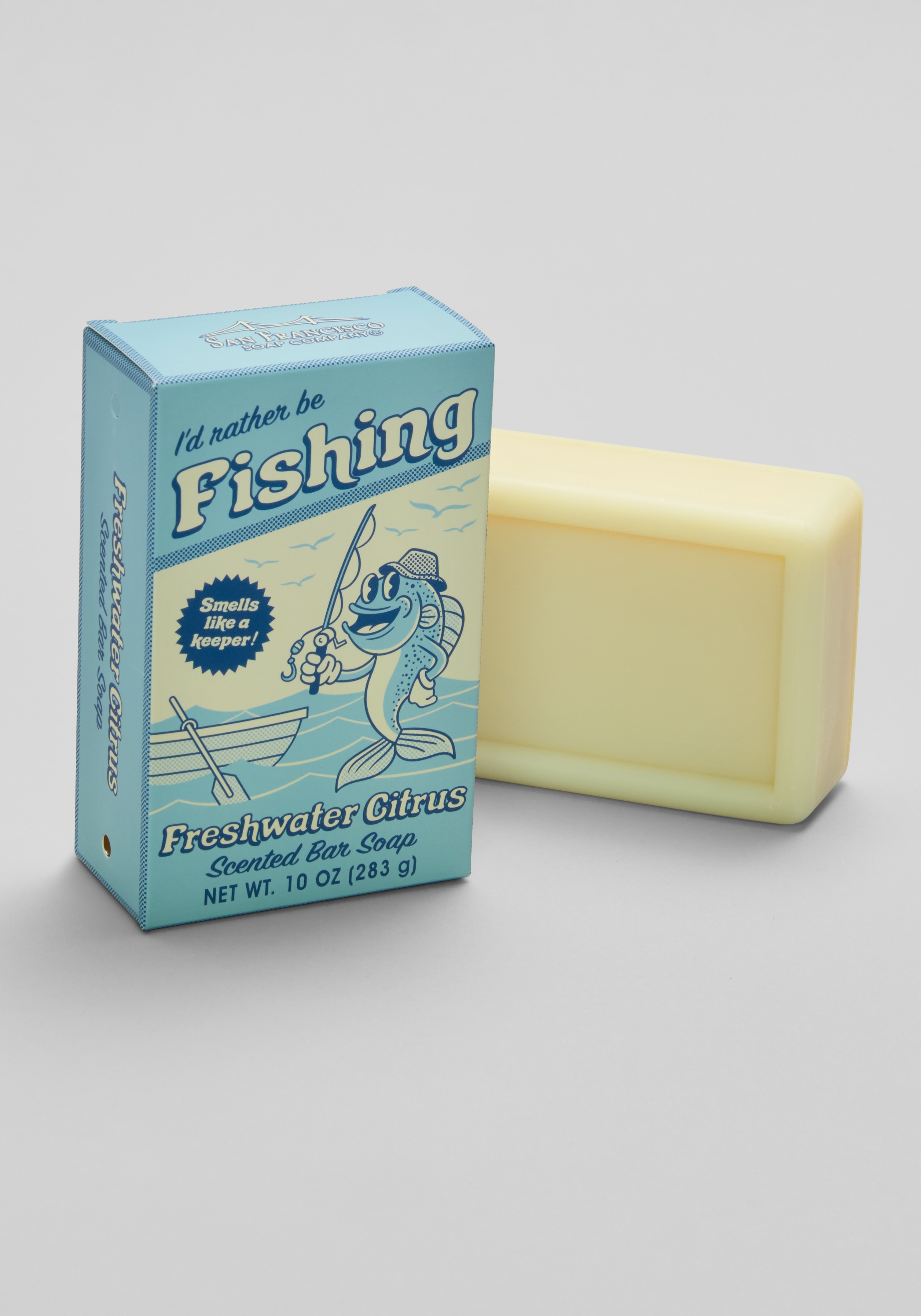 Men's New!, San Francisco Soap Co. I'd Rather Be Fishing Freshwater Citrus Soap - Jos A Bank