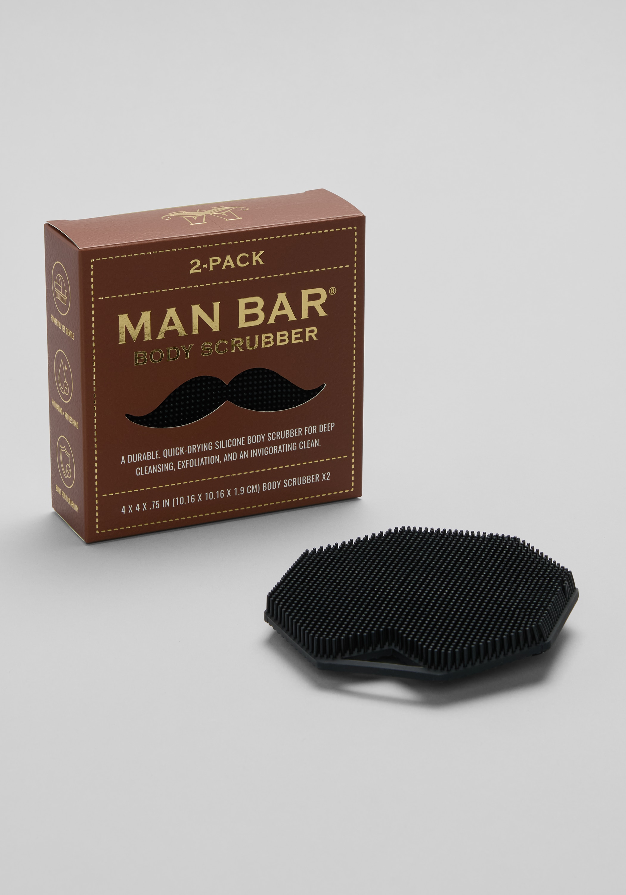 Men's Accessories, San Francisco Soap Co. Man Bar Body Scrubbers, 2-Pack - Jos A Bank