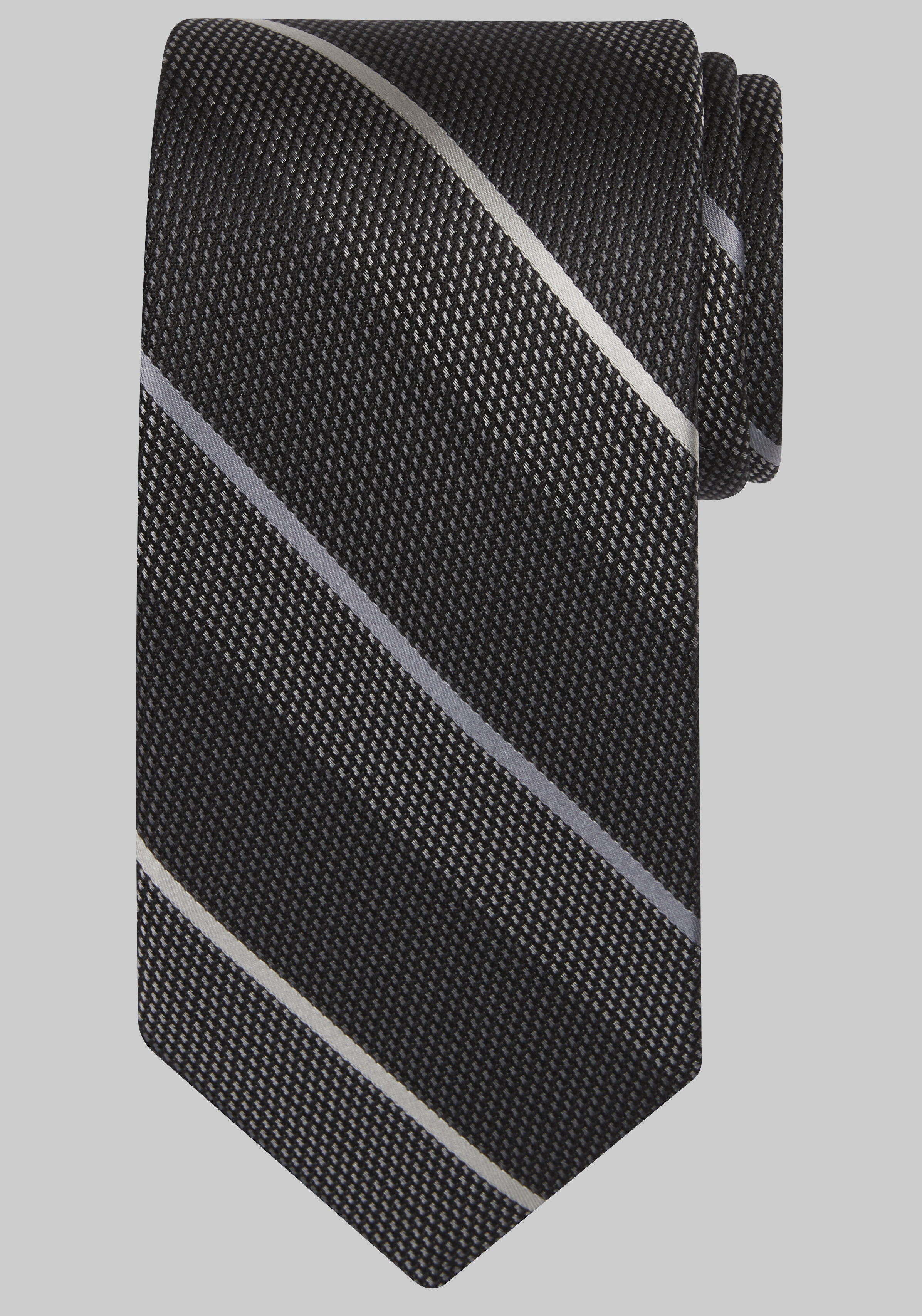 Men's Accessories, Traveler Collection Pebbled Stripe Tie - Jos A Bank