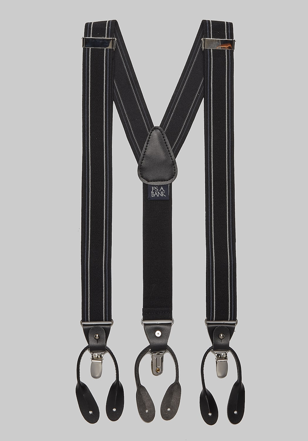Jos. A. Bank Border Stripe Convertible Suspenders