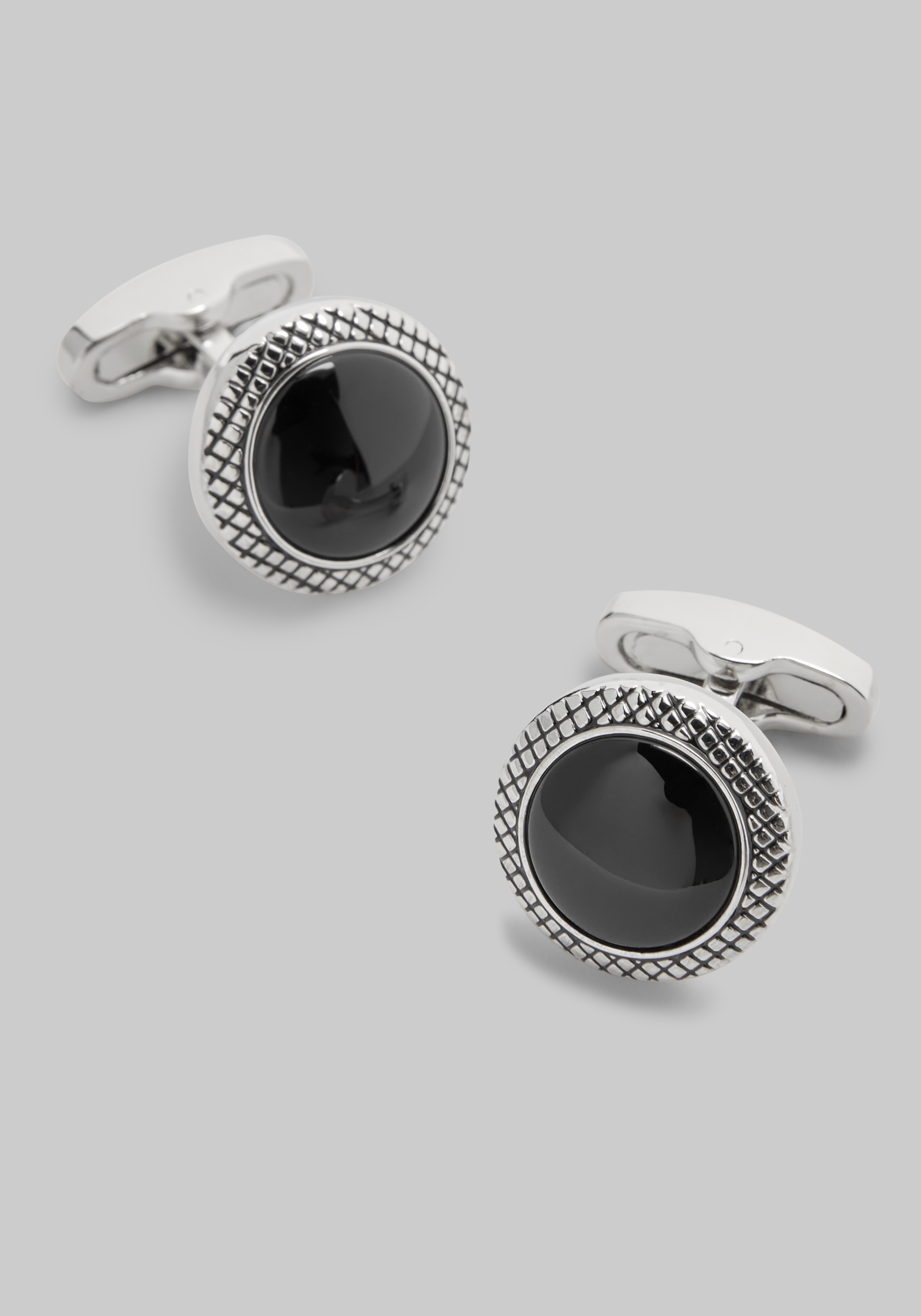 Jos. A. Bank Round Black Onyx Cufflinks
