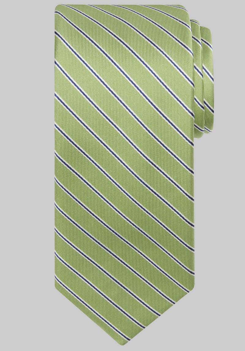 Men's Jos. A. Bank Simple Stripe Tie at Jos. A. Bank, Green, Size One