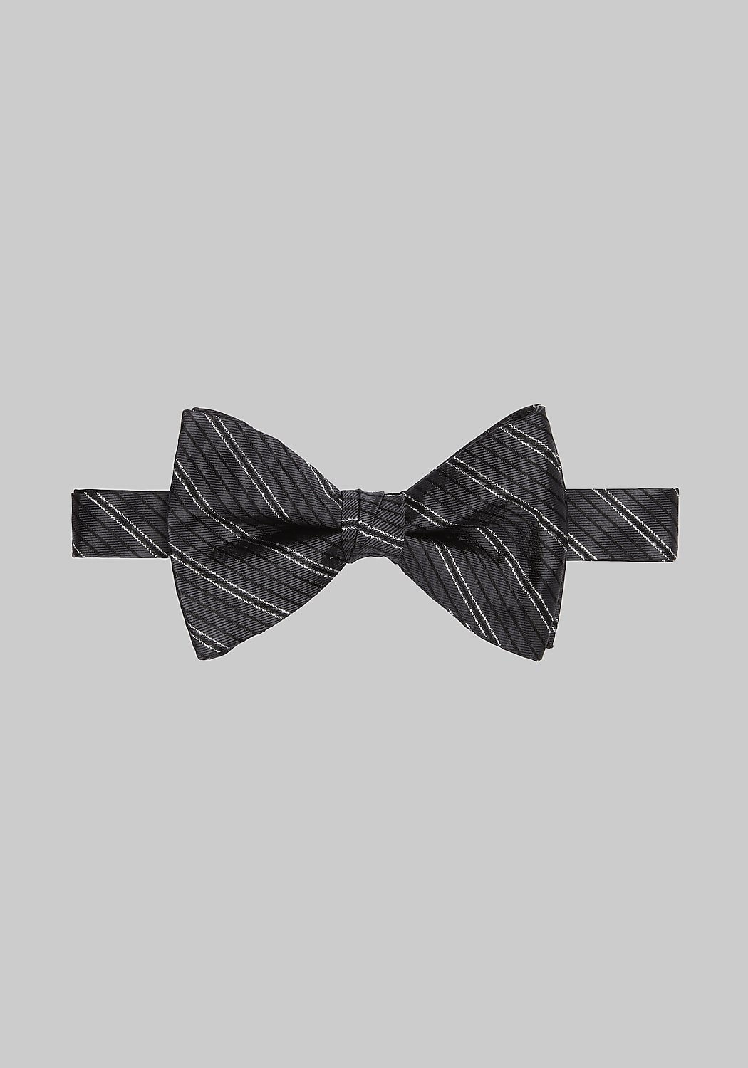 Jos. A. Bank Metallic Variegated Stripe Pre-Tied Bow Tie CLEARANCE