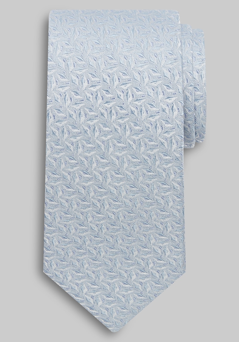 Men's Jos. A. Bank Micro Leaf Boxed Tie at Jos. A. Bank, Ice Blue, Size One