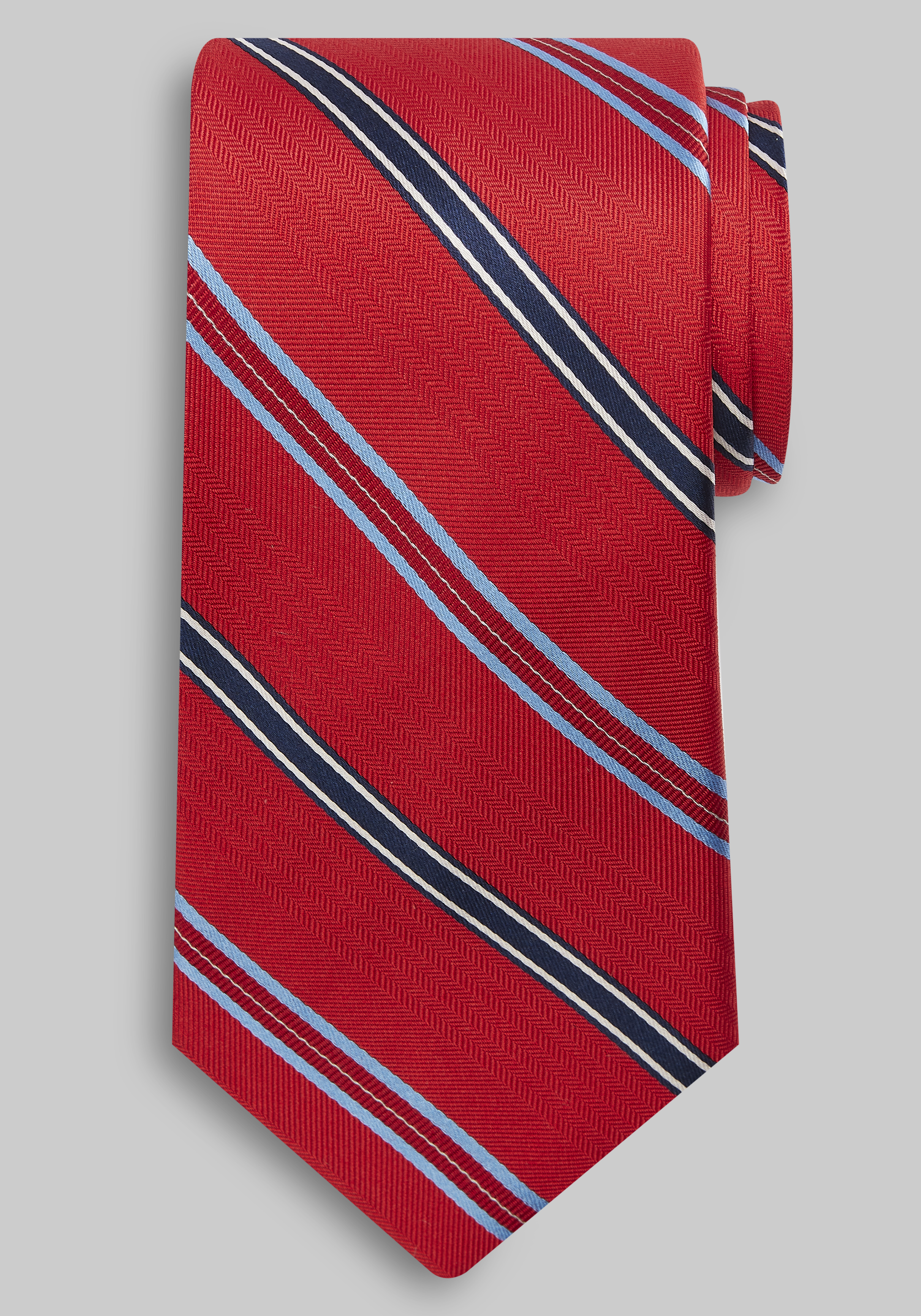 Men's CLEARANCE, Traveler&reg; Collection Chevron Stripe Tie CLEARANCE - Jos A Bank