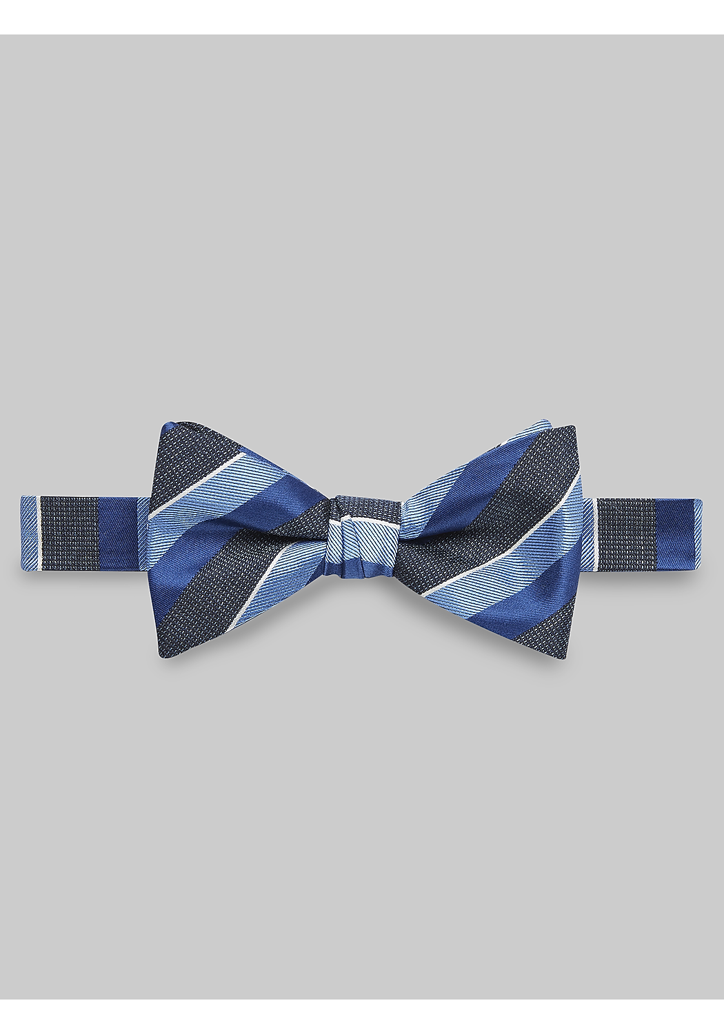Jos. A. Bank Stripe Pre-Tied Bow Tie CLEARANCE
