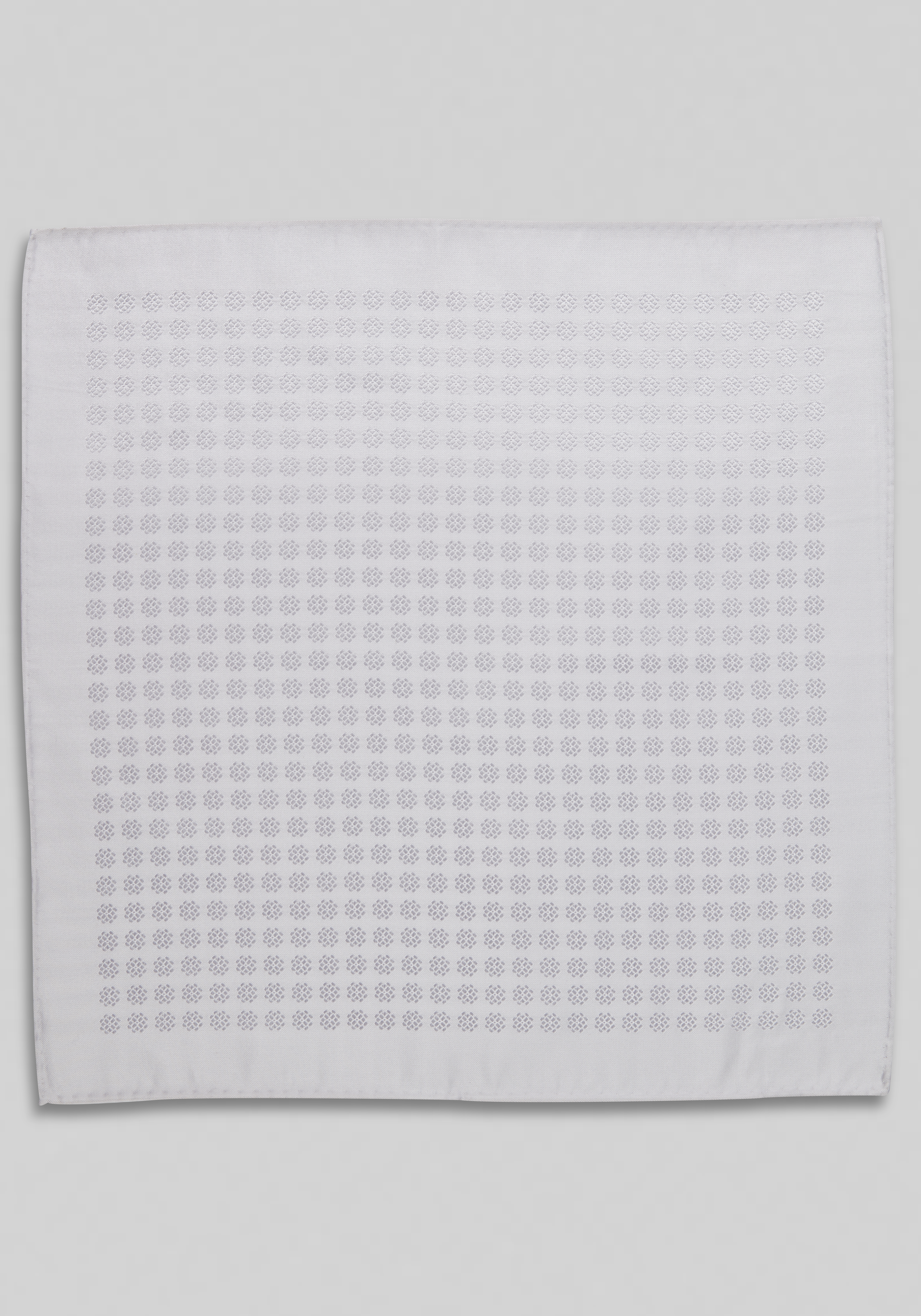 Jos. A. Bank Solid Textured Flower Pocket Square