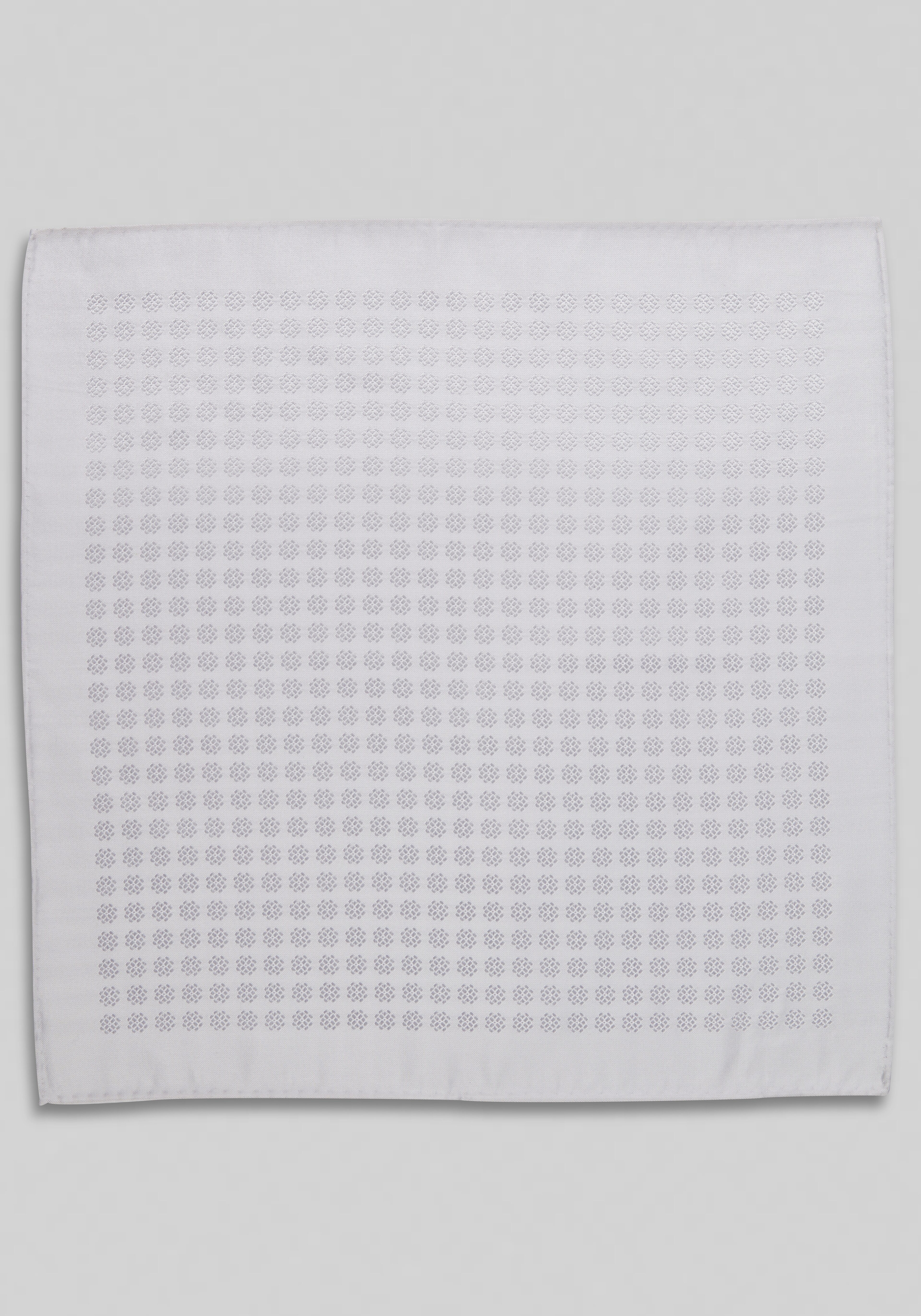 Jos. A. Bank Solid Textured Flower Pocket Square