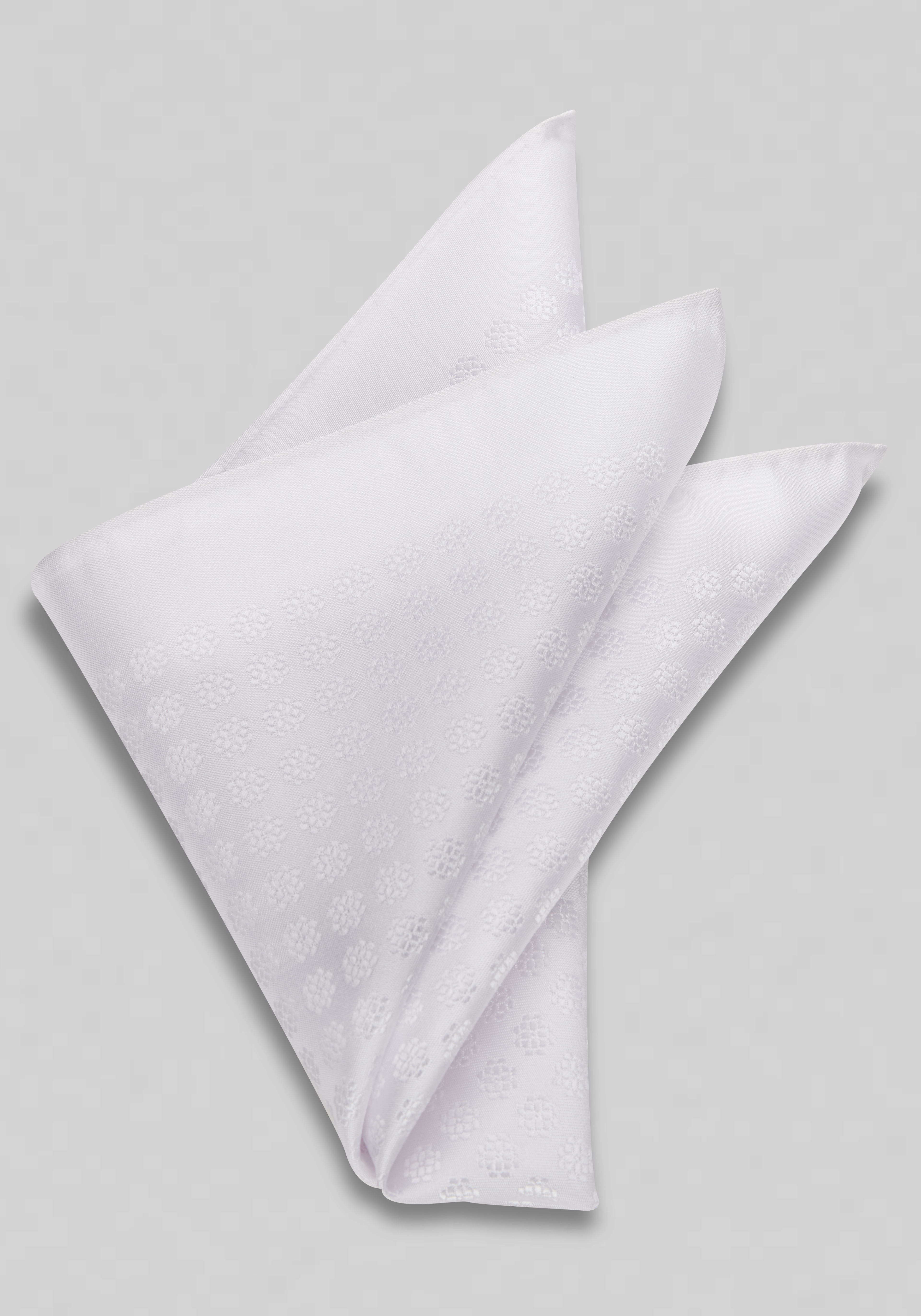 Jos. A. Bank Solid Textured Flower Pocket Square