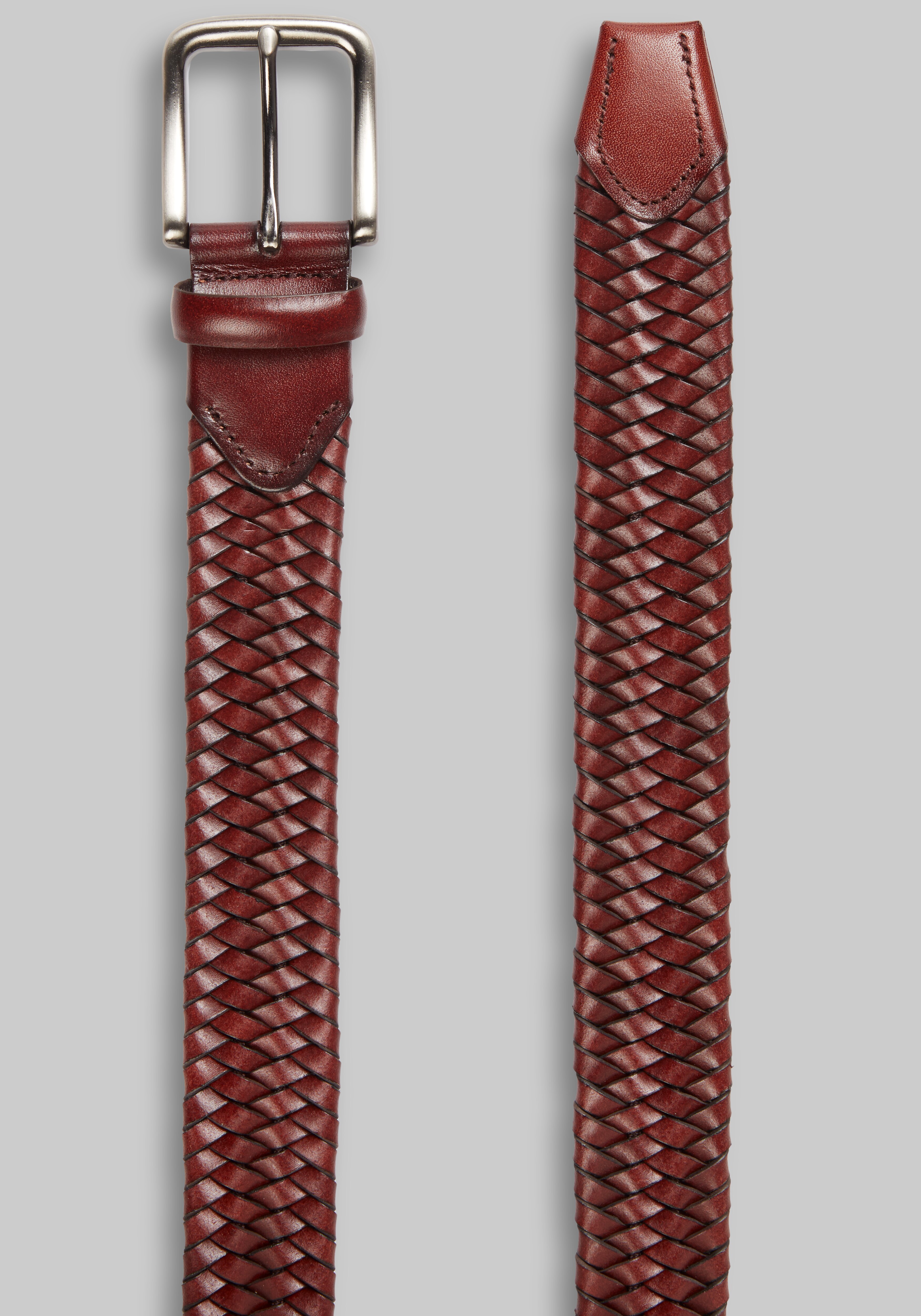 Jos. A. Bank Tubular Braid Stretch Leather Belt