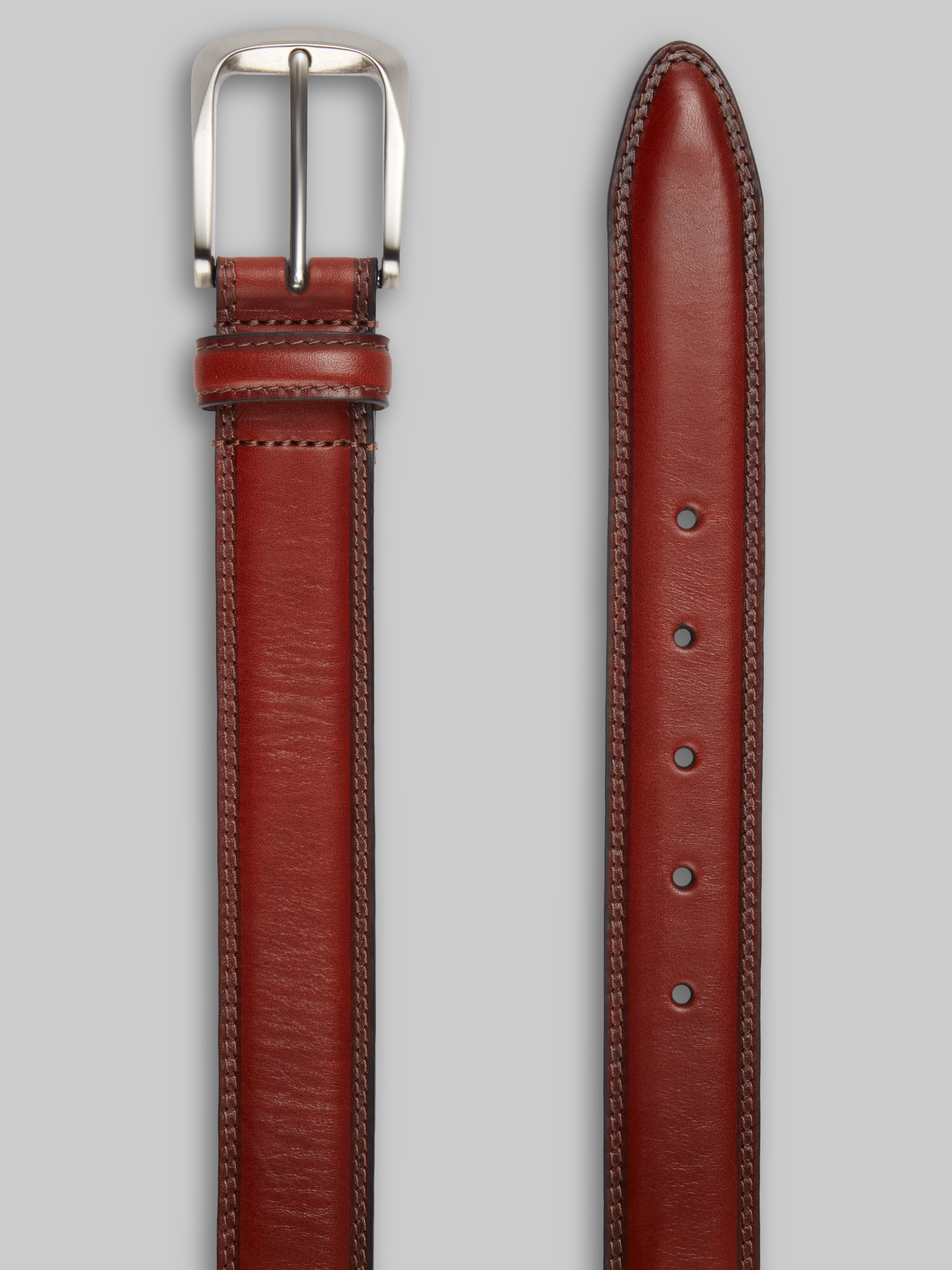 Jos. A. Bank Double Stitched Leather Belt CLEARANCE