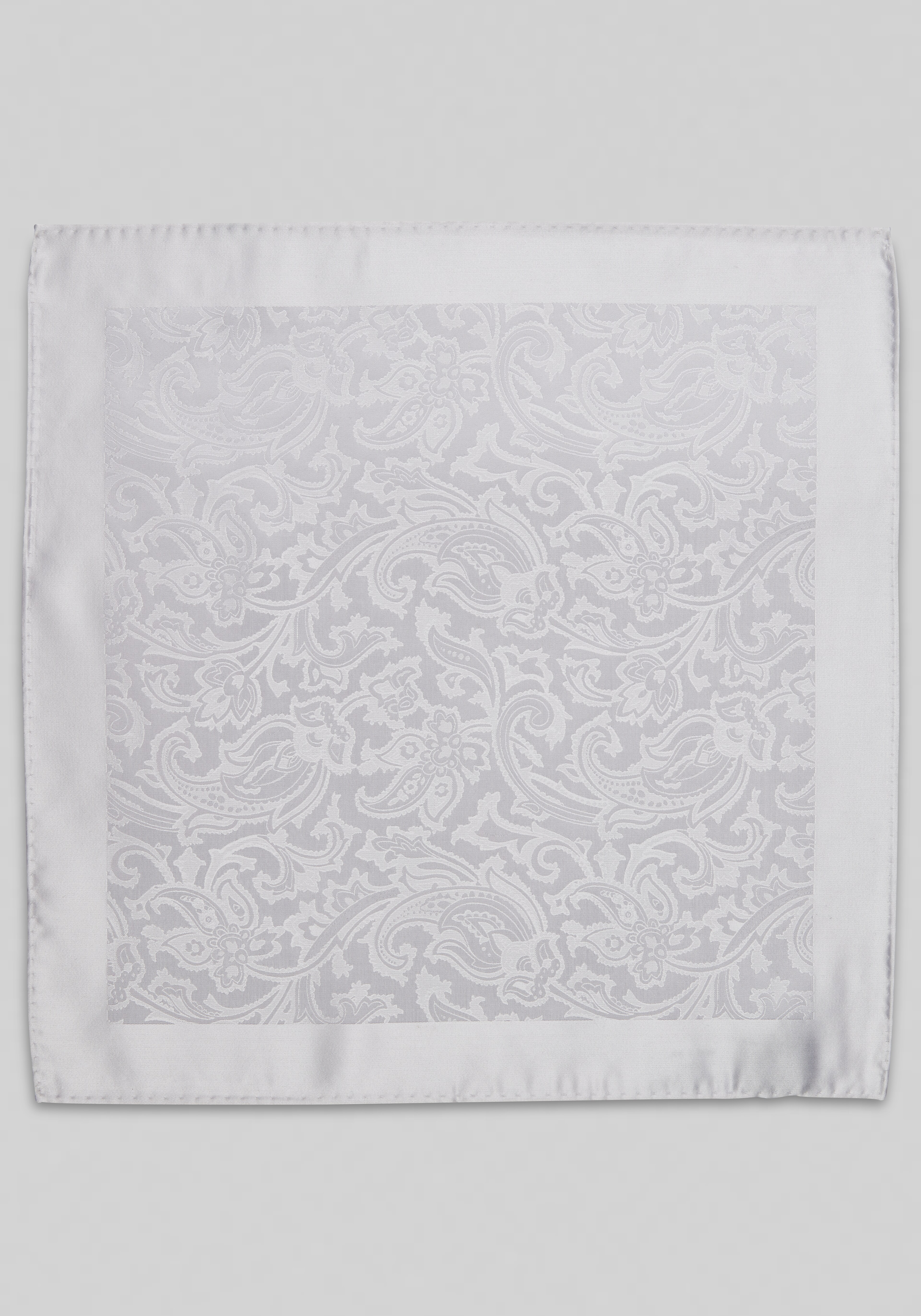 Jos. A. Bank Solid Textured Paisley Pocket Square