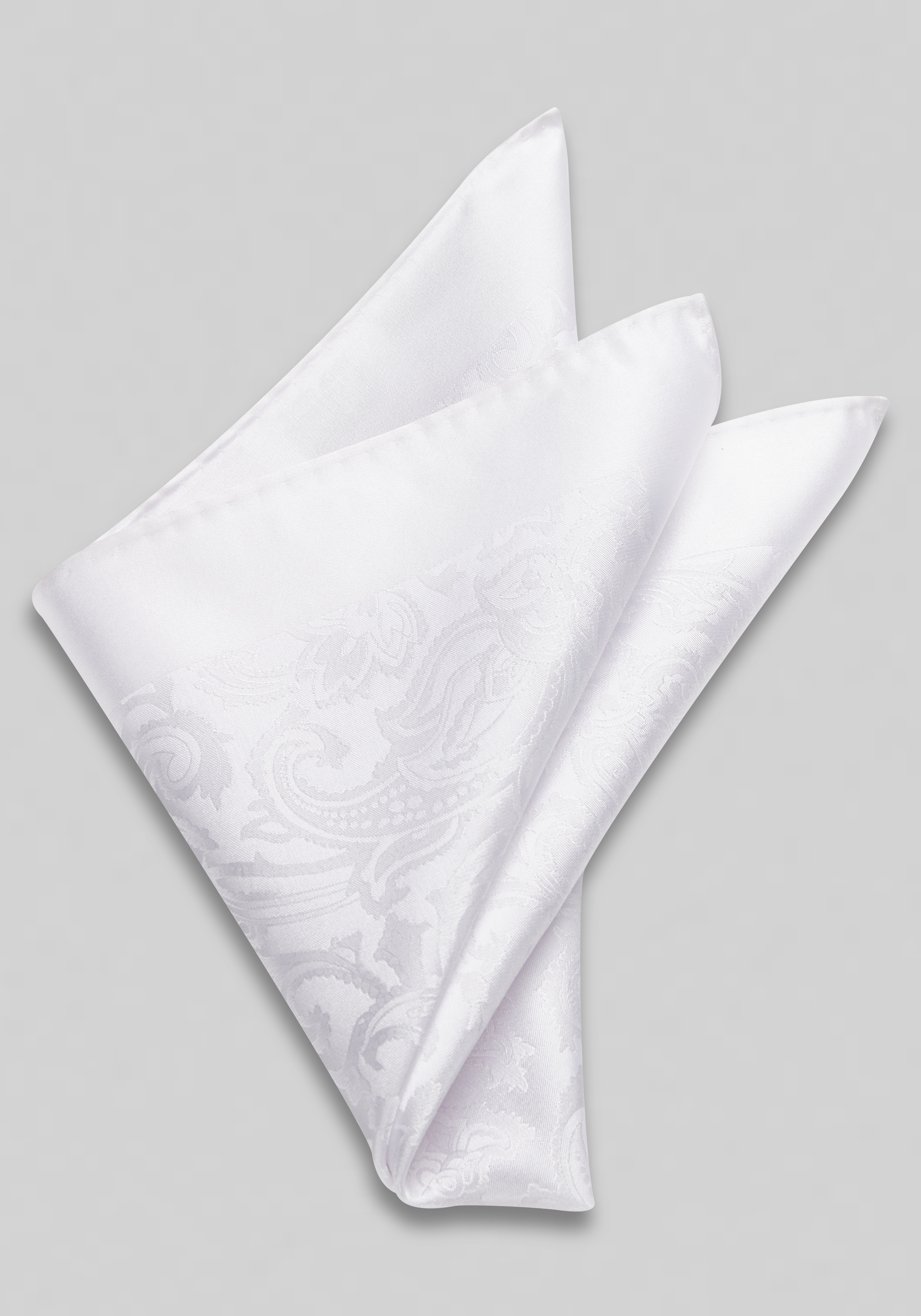 Jos. A. Bank Solid Textured Paisley Pocket Square