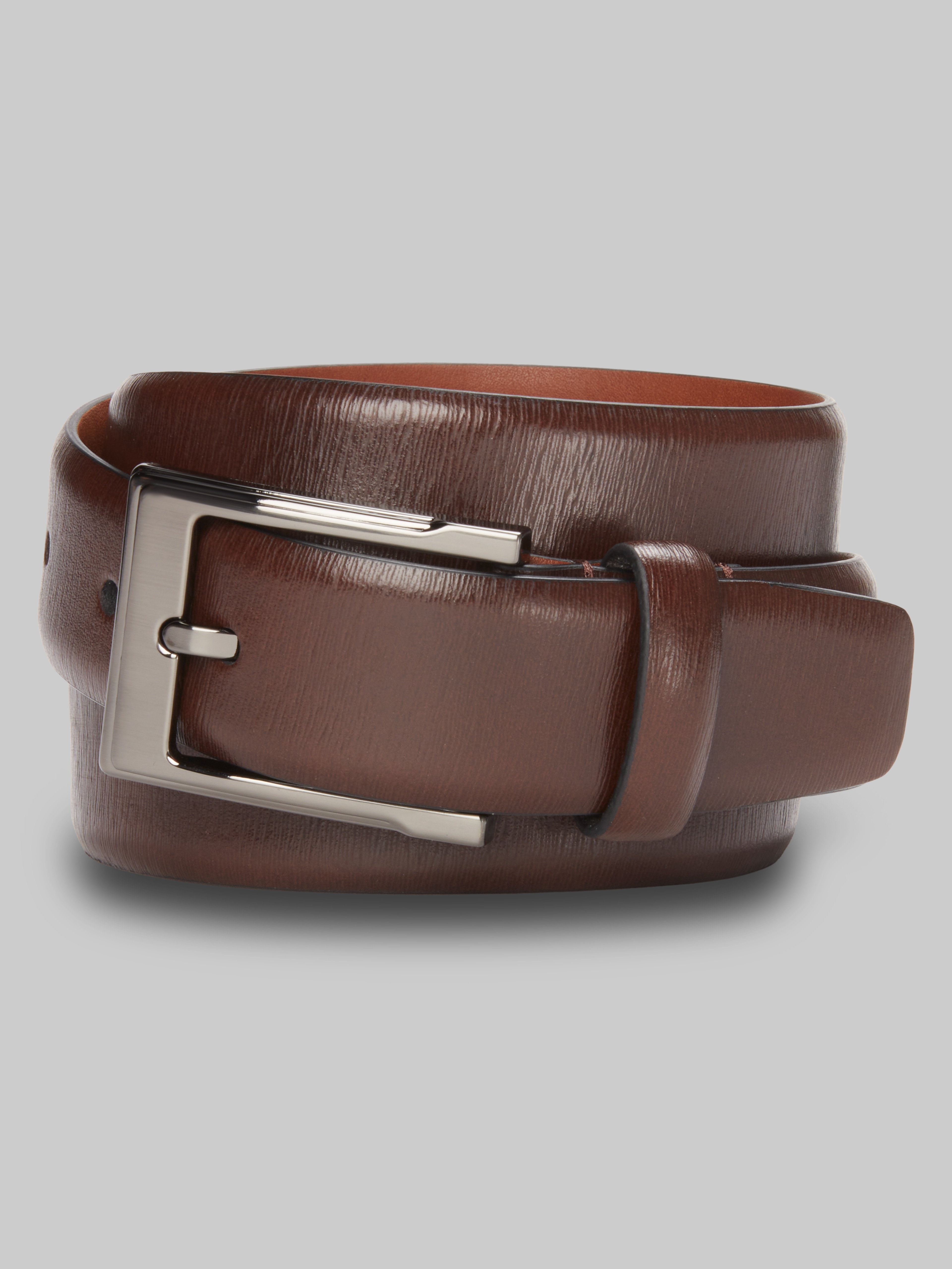 Jos. A. Bank Burnished Edge Leather Belt
