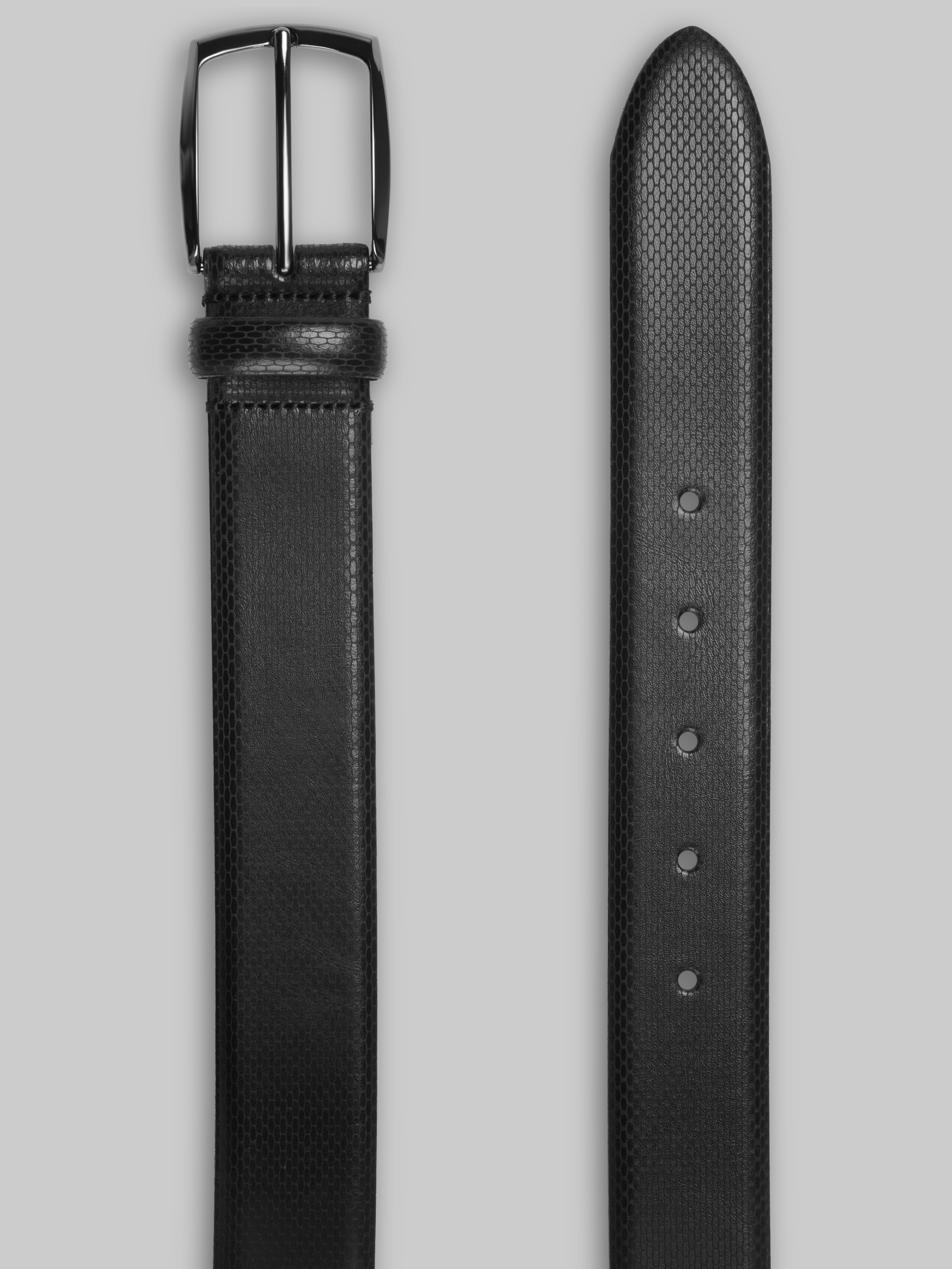 Jos. A. Bank Feather Edge Textured Leather Belt