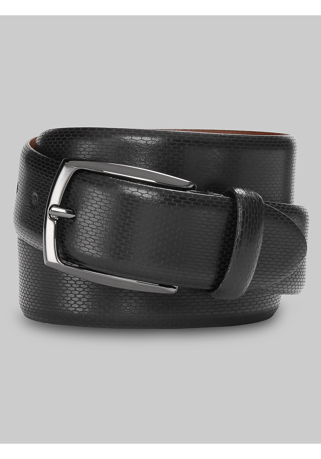 Jos. A. Bank Feather Edge Textured Leather Belt