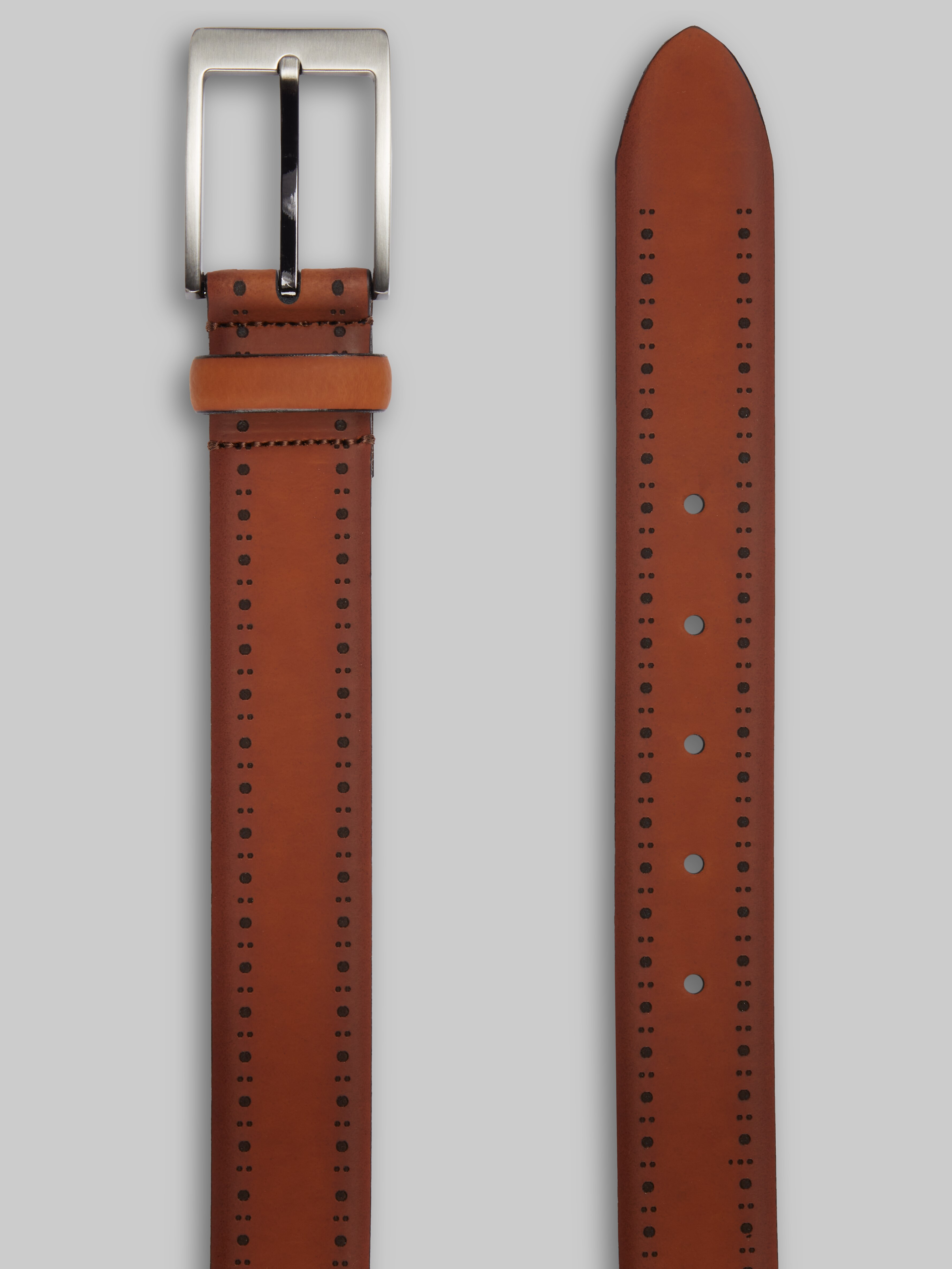 Jos. A. Bank Perforated Edge Laser Cut Leather Belt CLEARANCE