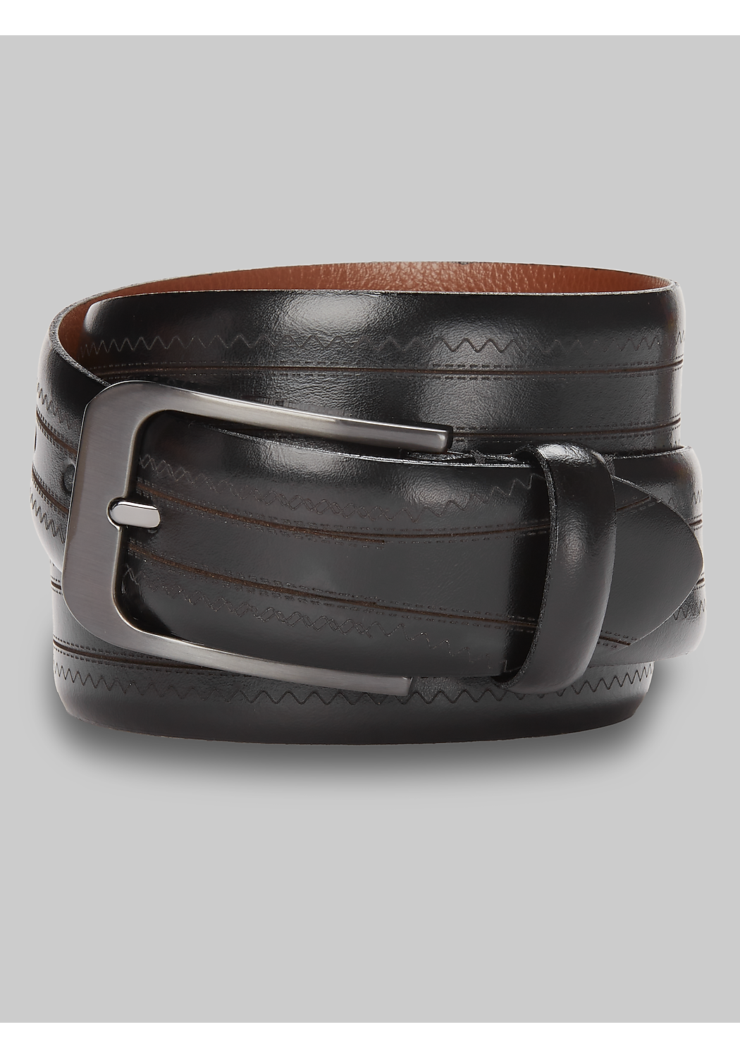 Jos. A. Bank Center Laser Cut Leather Belt