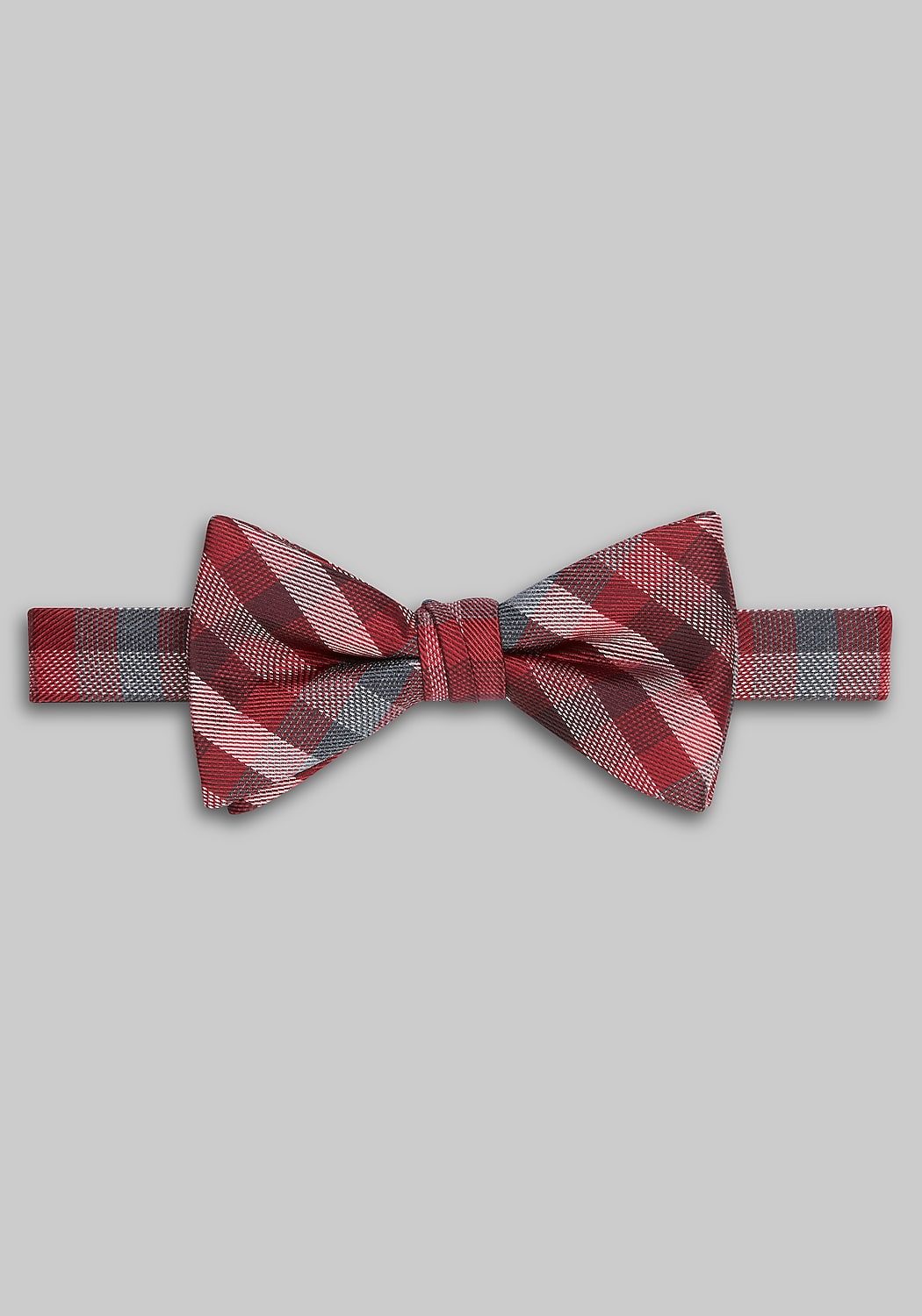 Jos. A. Bank Plaid Pre-Tied Bow Tie