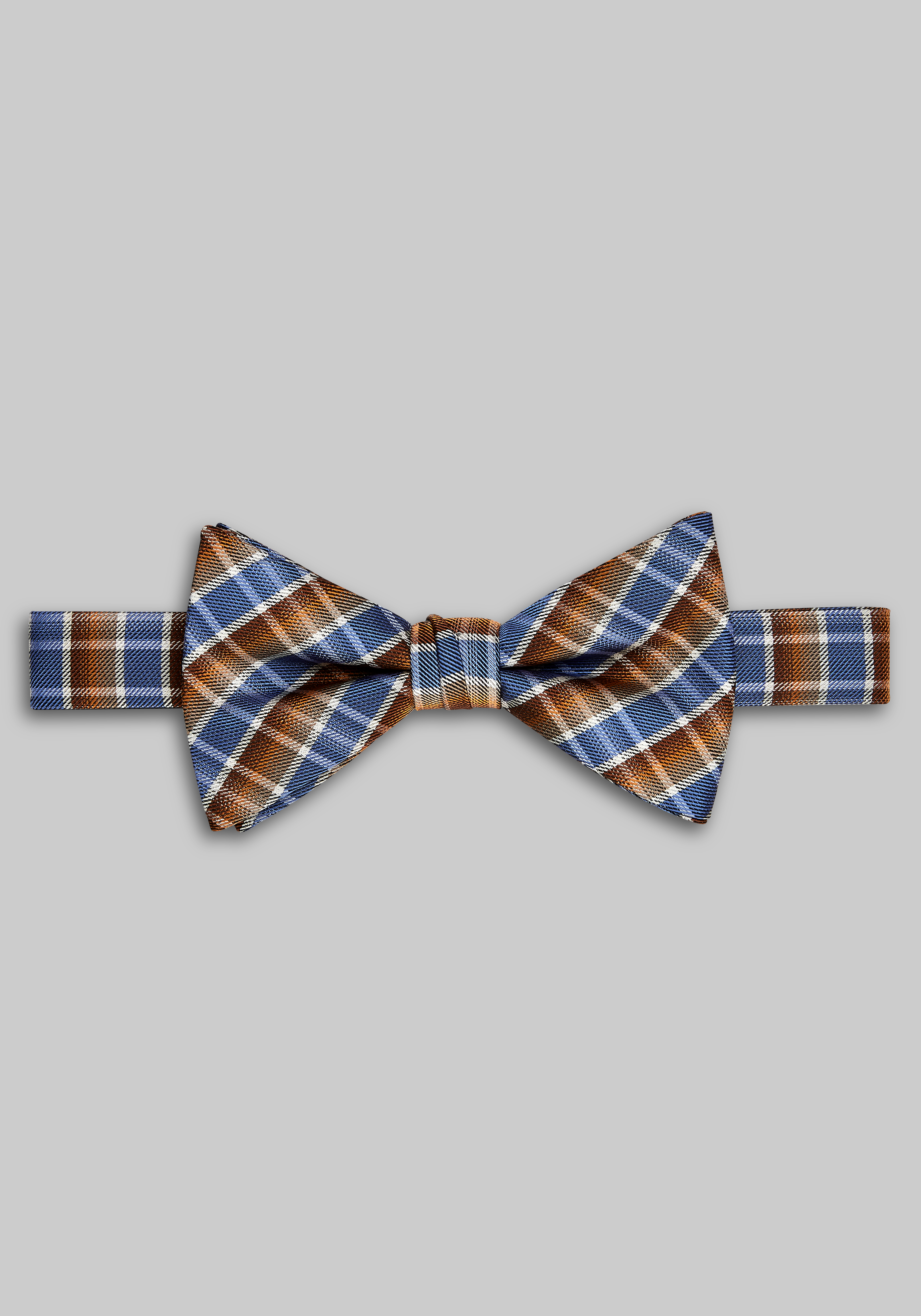 Jos. A. Bank Plaid Pre-Tied Bow Tie