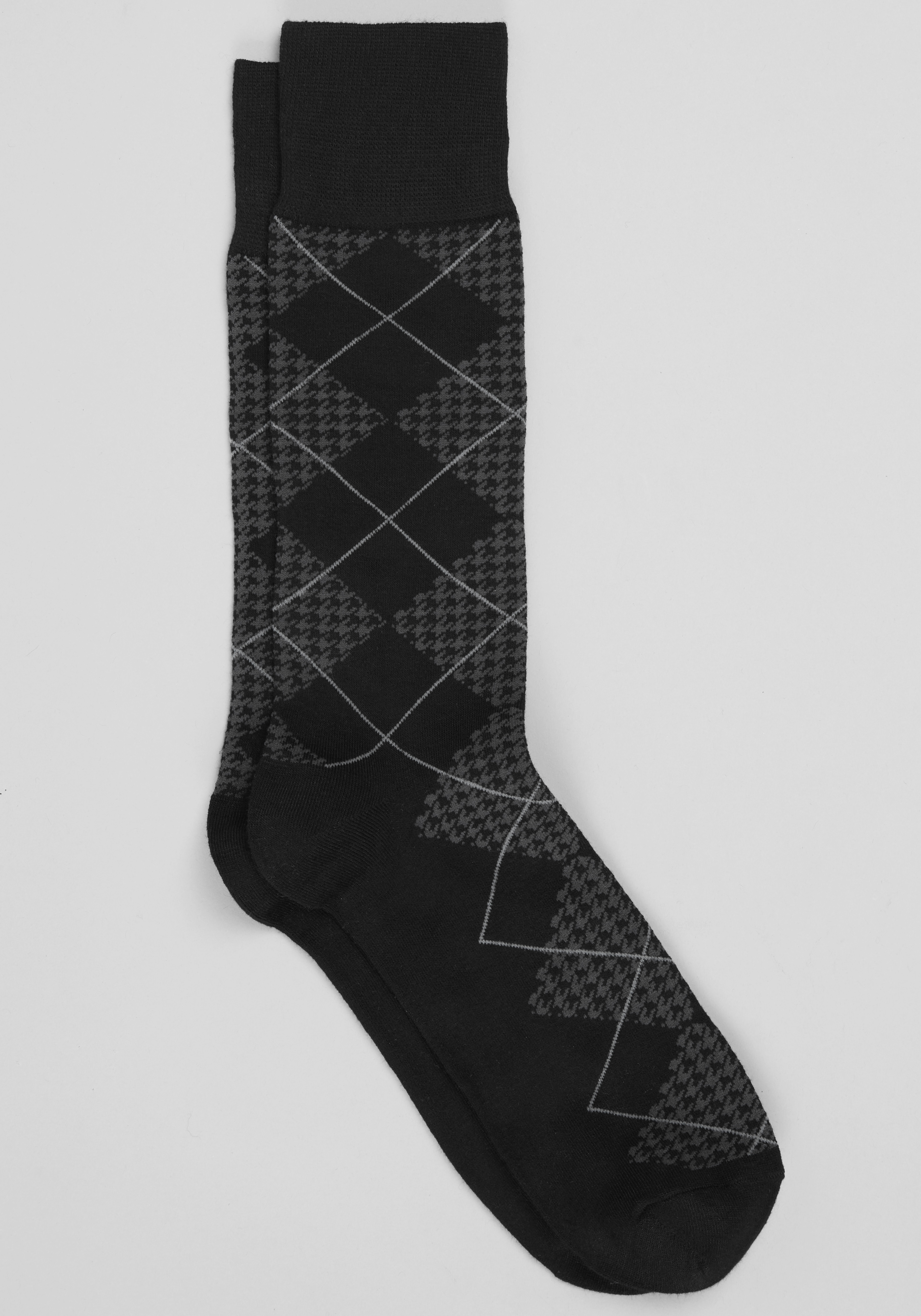 Jos. A. Bank Houndstooth and Argyle Bamboo Socks