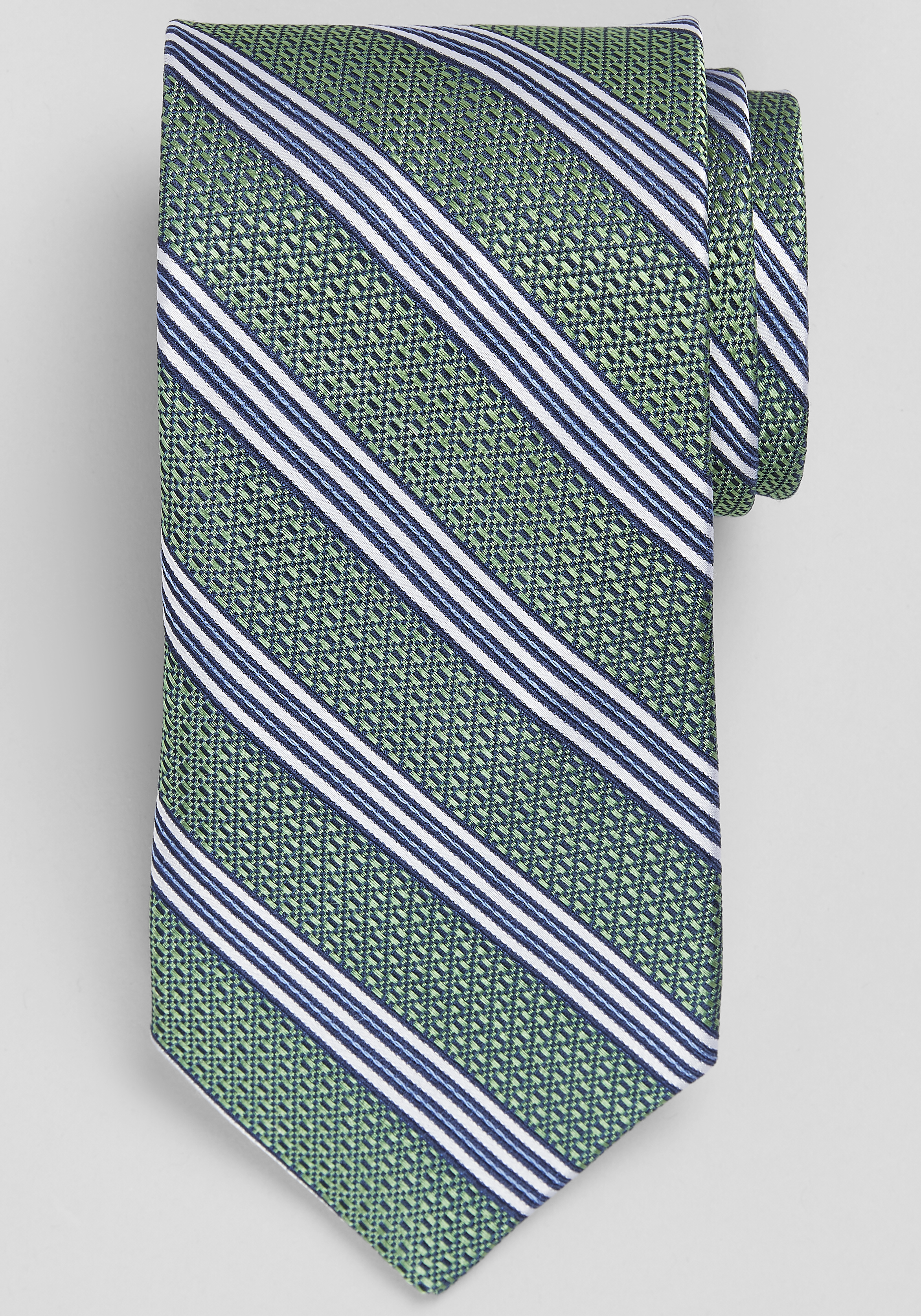 Men's Accessories, Reserve Collection Textured Stripe Tie - Jos A Bank