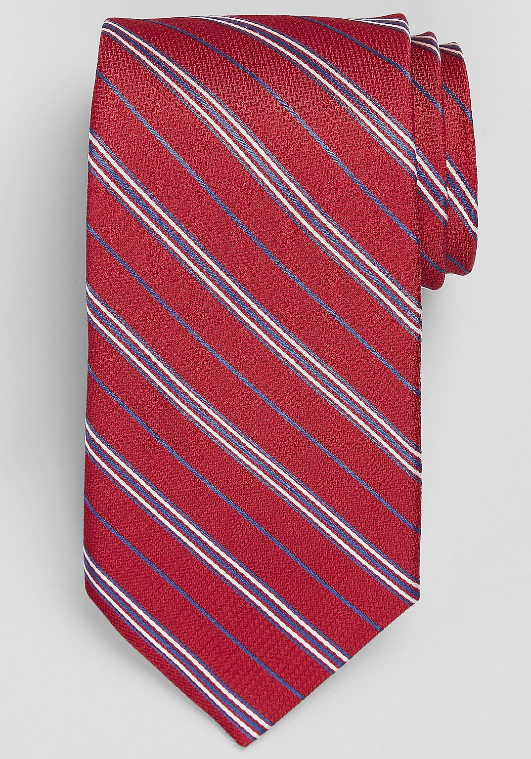 Traveler&reg; Collection Mini Textured Triple Stripe Tie