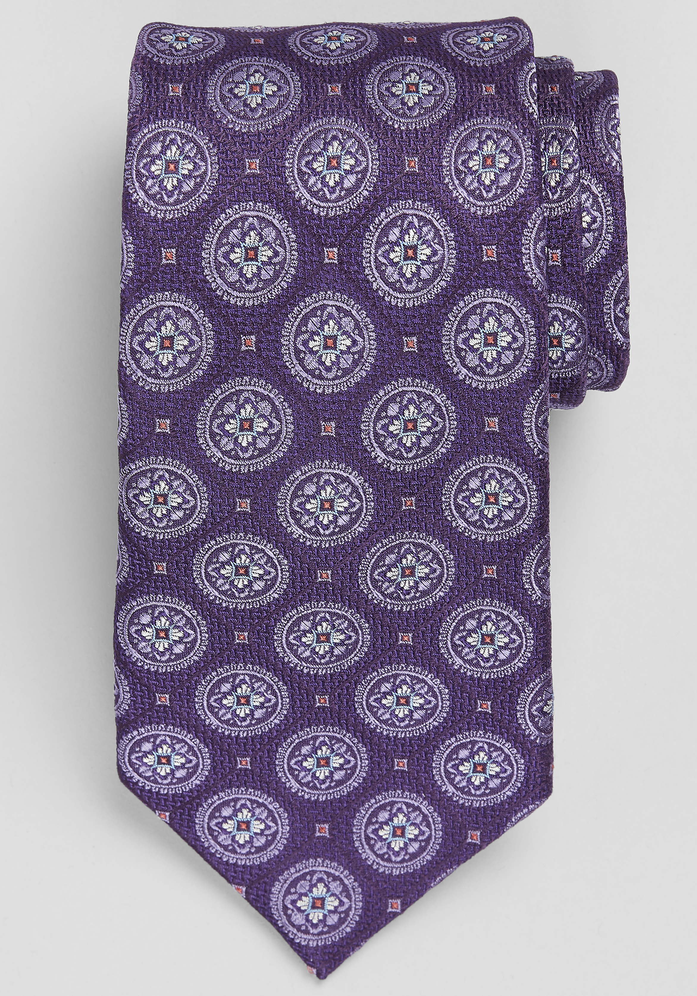 Men's Accessories, Reserve Collection Medallion Grid Tie - Jos A Bank