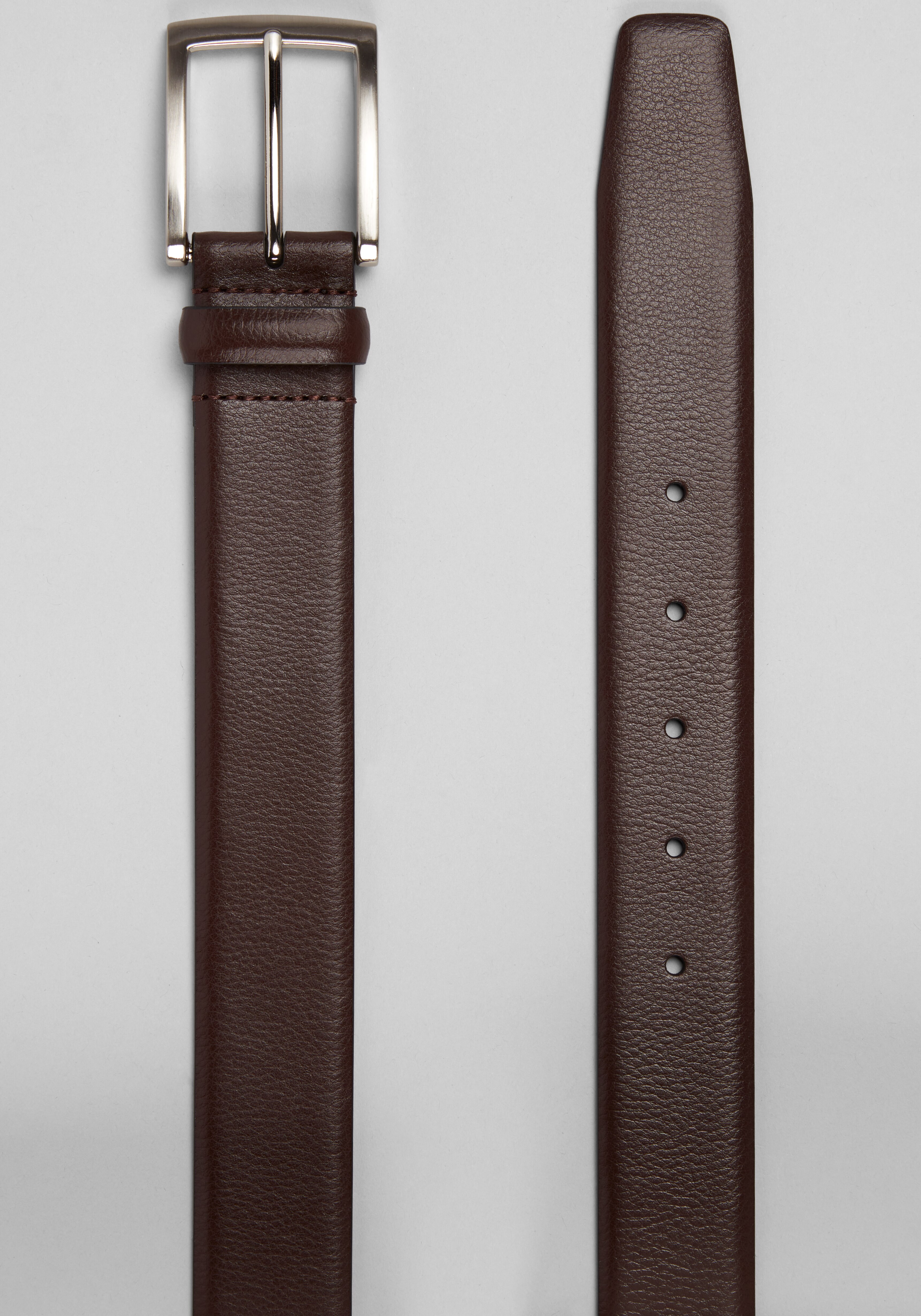 Jos. A. Bank Feather Edge Pebbled Leather Belt