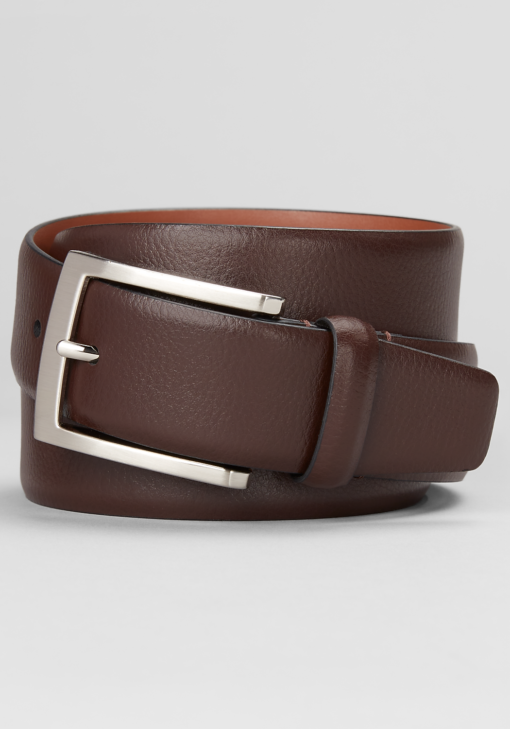 Jos. A. Bank Feather Edge Pebbled Leather Belt