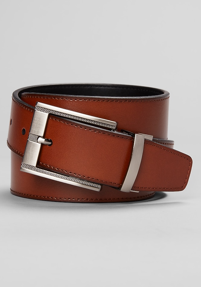 Jos. A. Bank Reversible Cut Edge Leather Belt - All Accessories