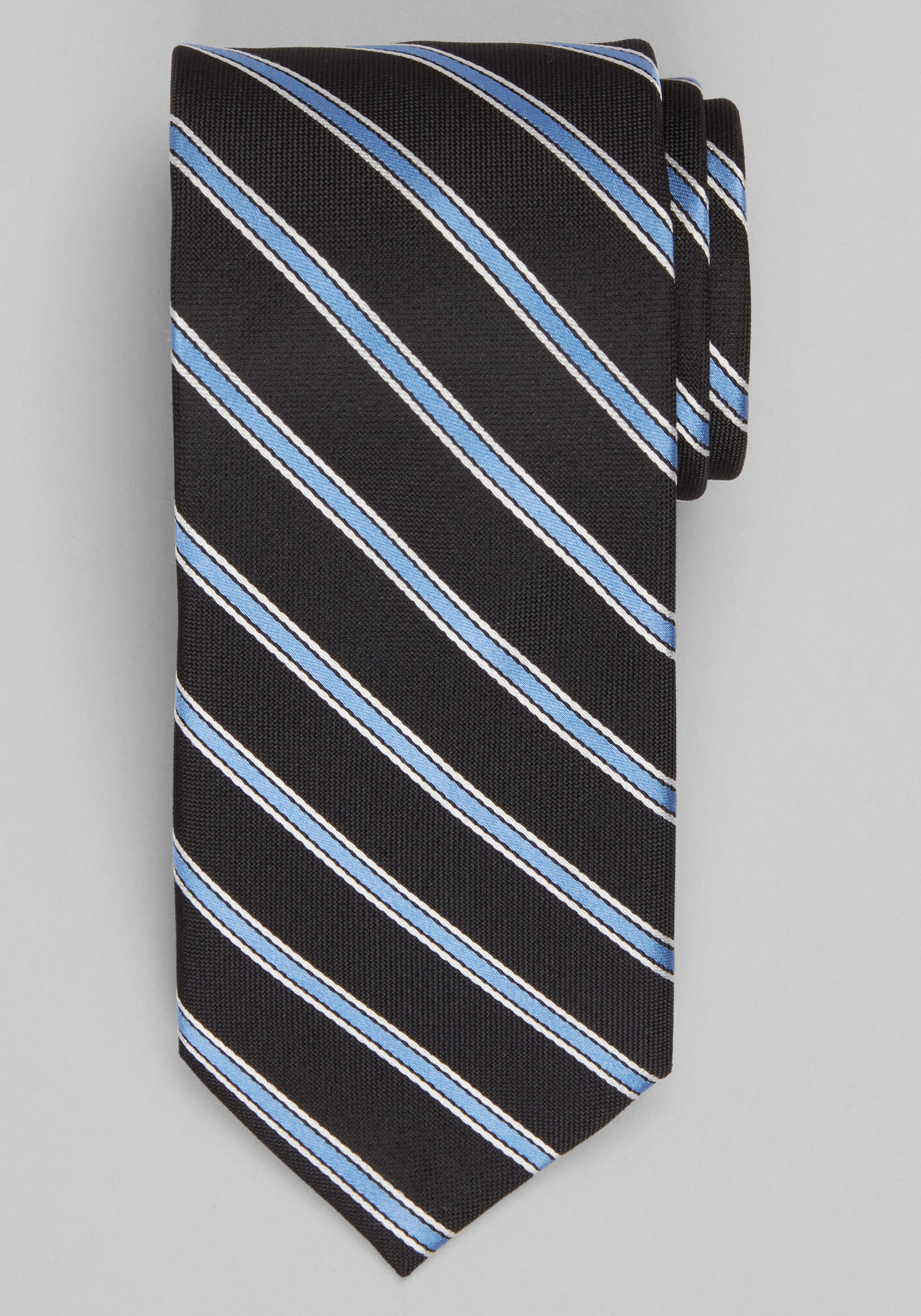 Jos. A. Bank Oxford Satin Stripe Tie - Long