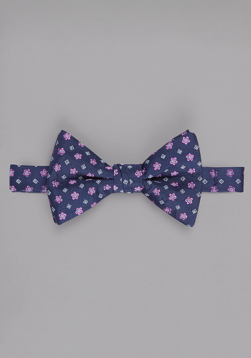 Jos. A. Bank Flowers & Squares Pre-Tied Bow Tie