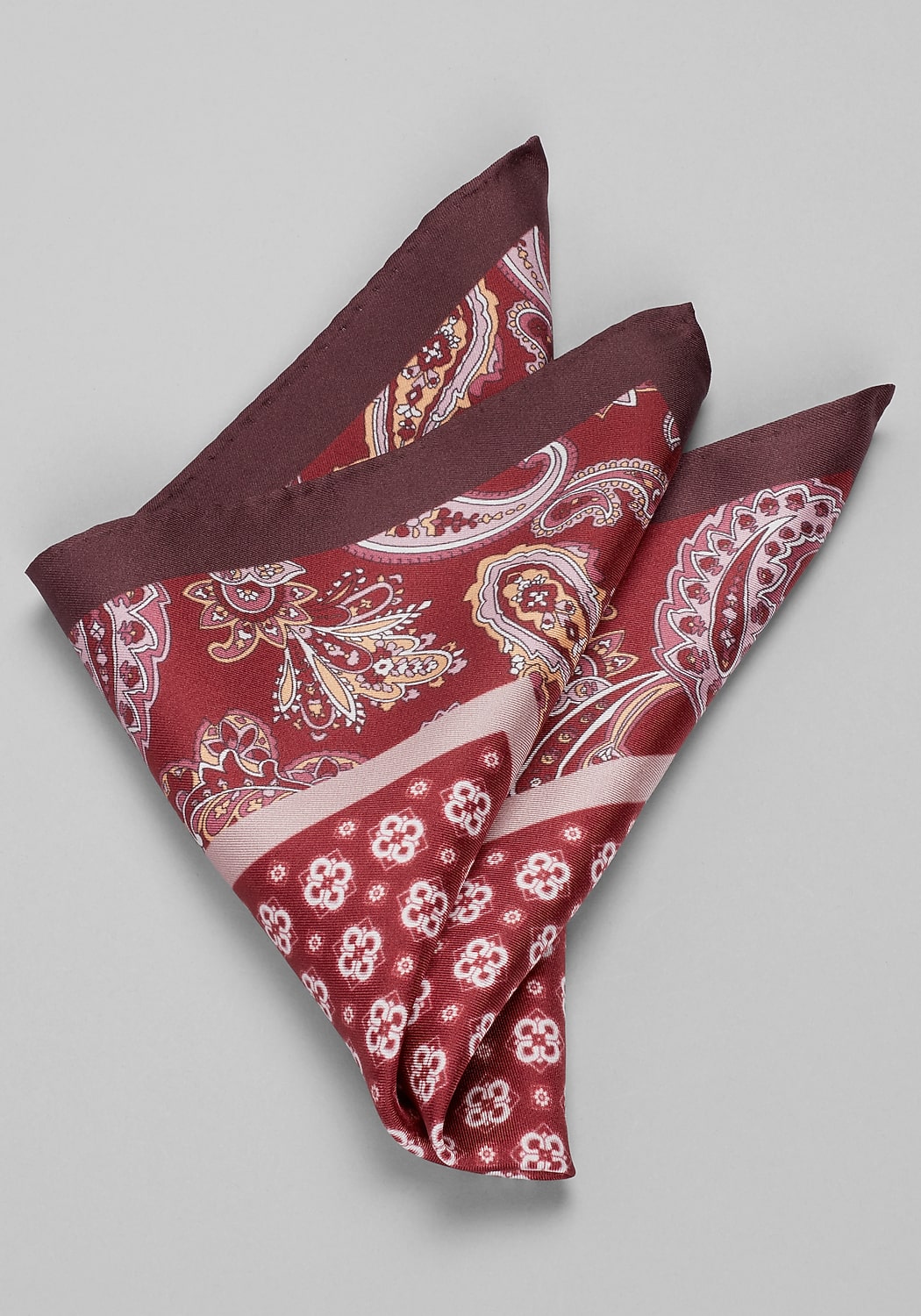 Jos. A. Bank Paisley Medallion Pocket Square CLEARANCE