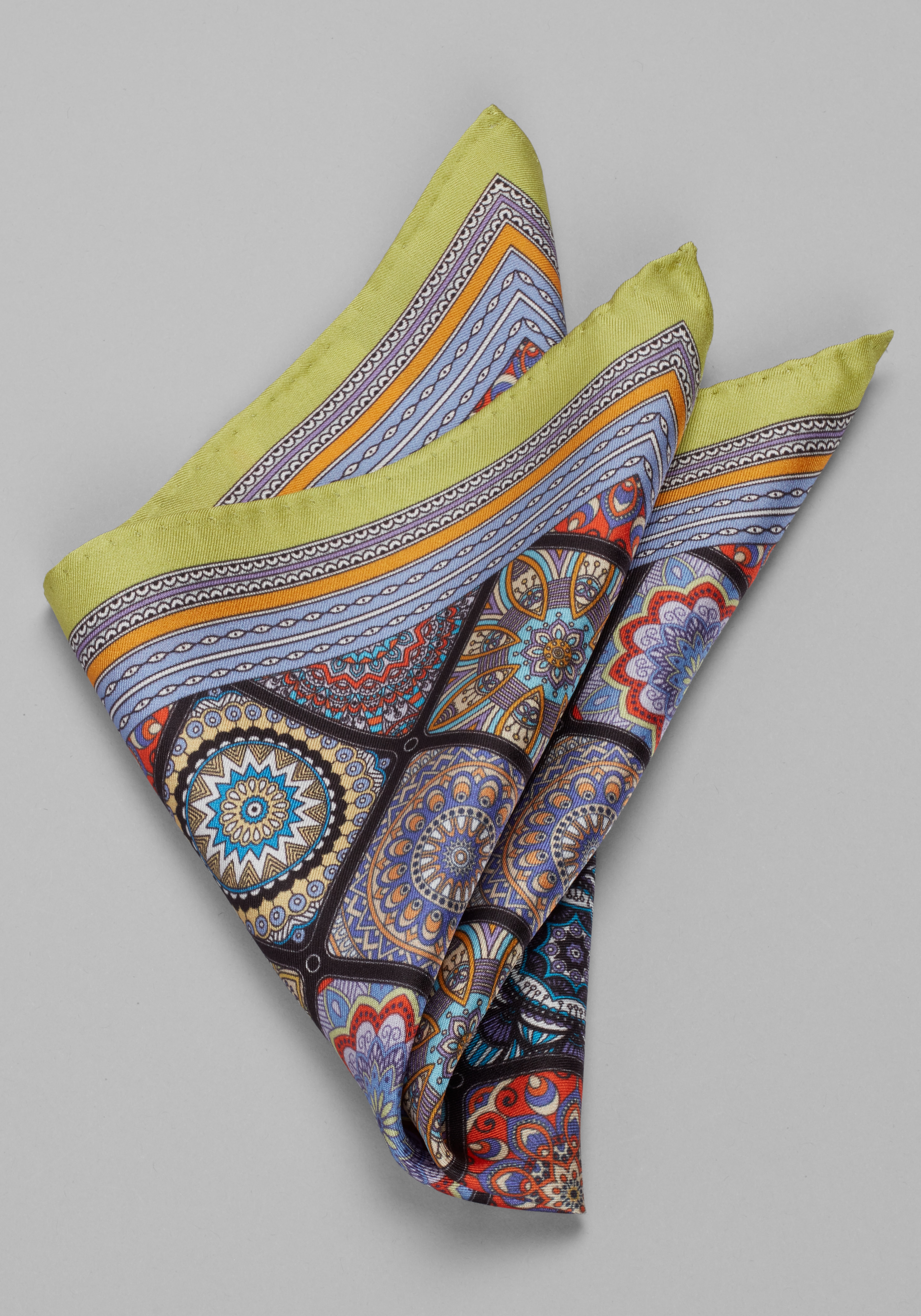 Men's New!, Jos. A. Bank Multi Medallion Pocket Square - Jos A Bank