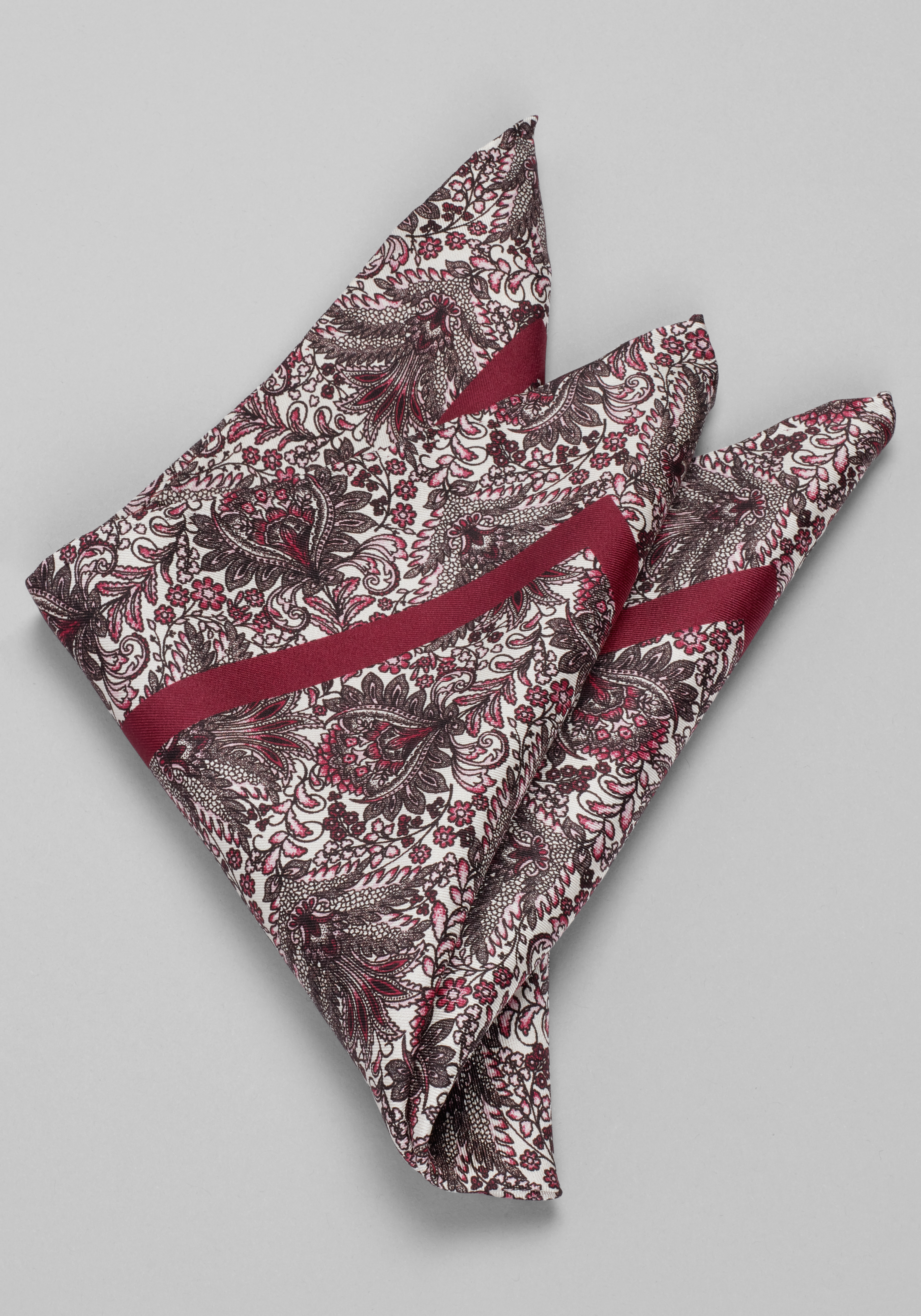 Men's Accessories, Jos. A. Bank Floral Pocket Square - Jos A Bank