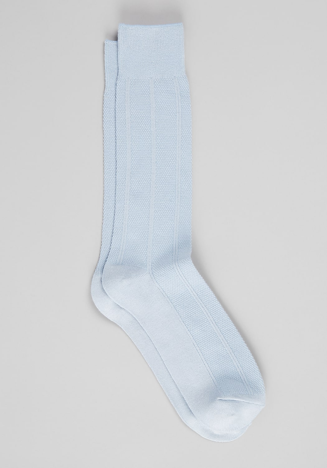 Solid Ribbed Texture Chevron Socks