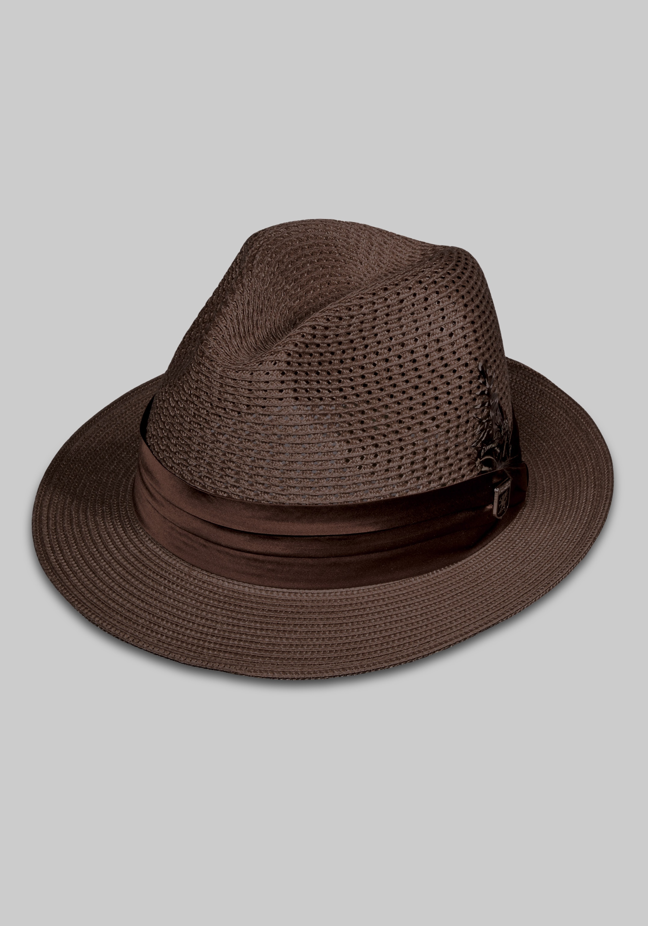 Men's Accessories, Stacy Adams Vented Braided Fedora - Jos A Bank