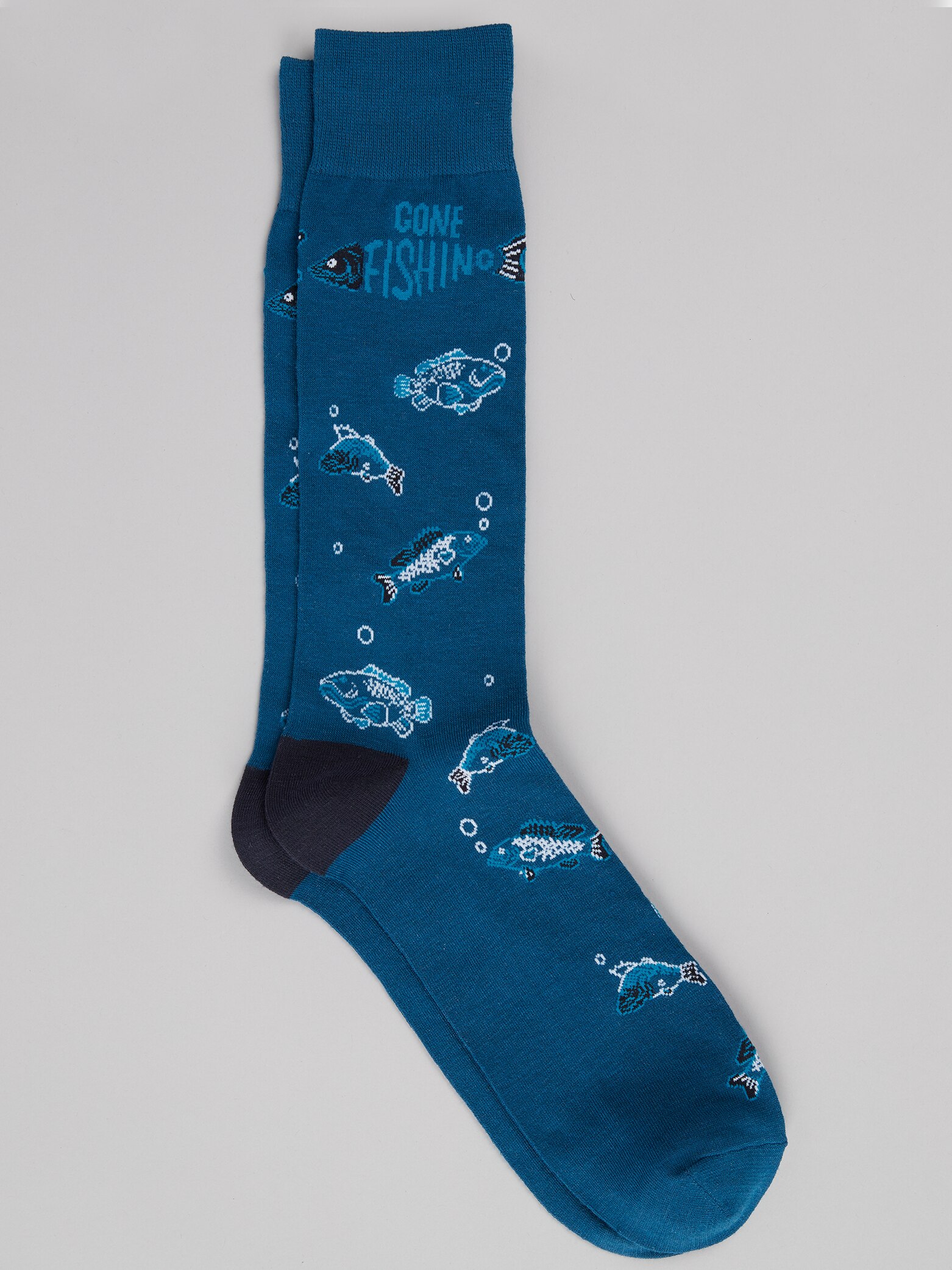 Men's Accessories, Made to Matter Gone Fishing Socks - Jos A Bank