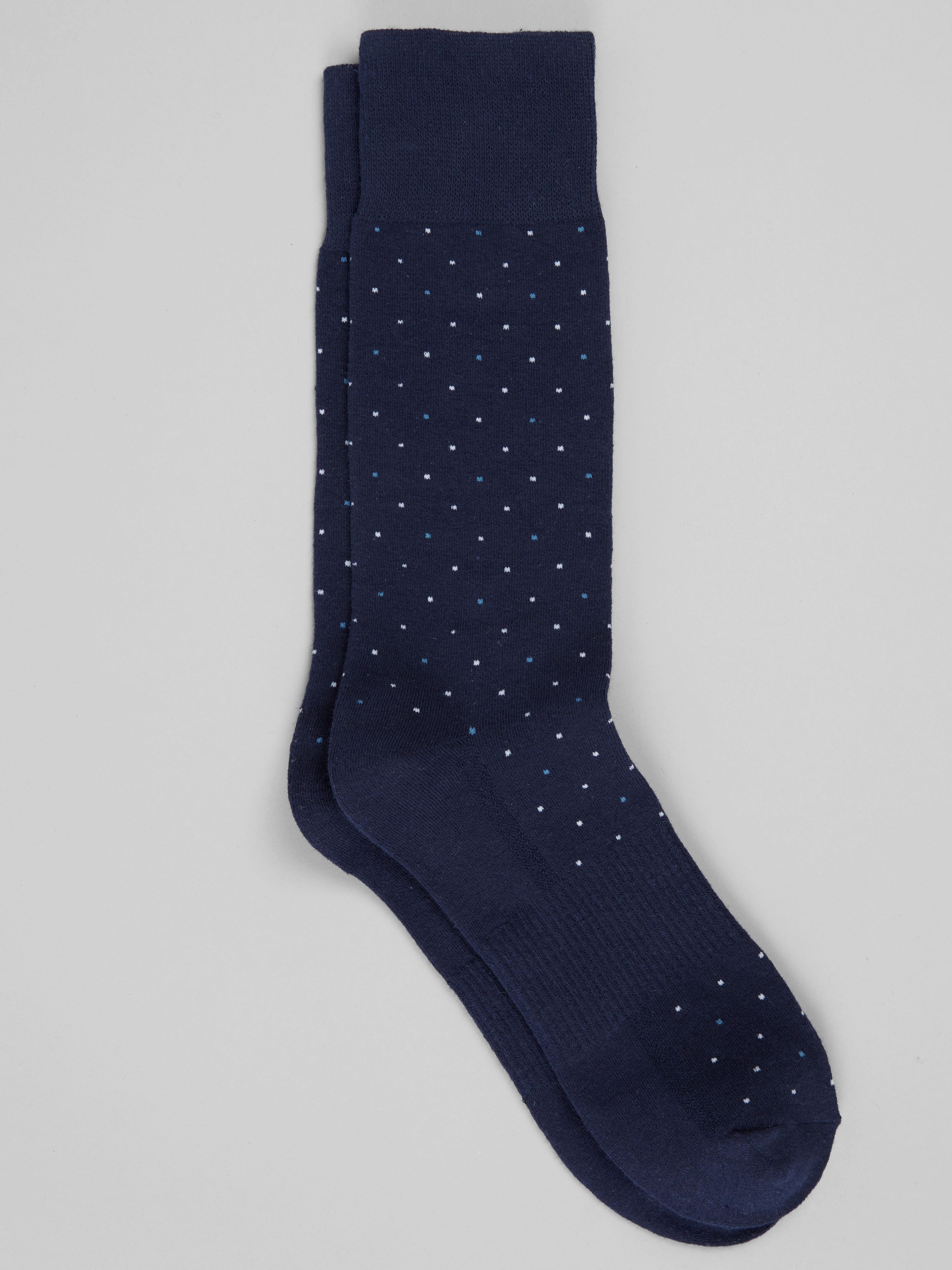 Men's Accessories, TravelerÃÂ® COOLMOTION Small Dots Mid-Calf Socks - Jos A Bank
