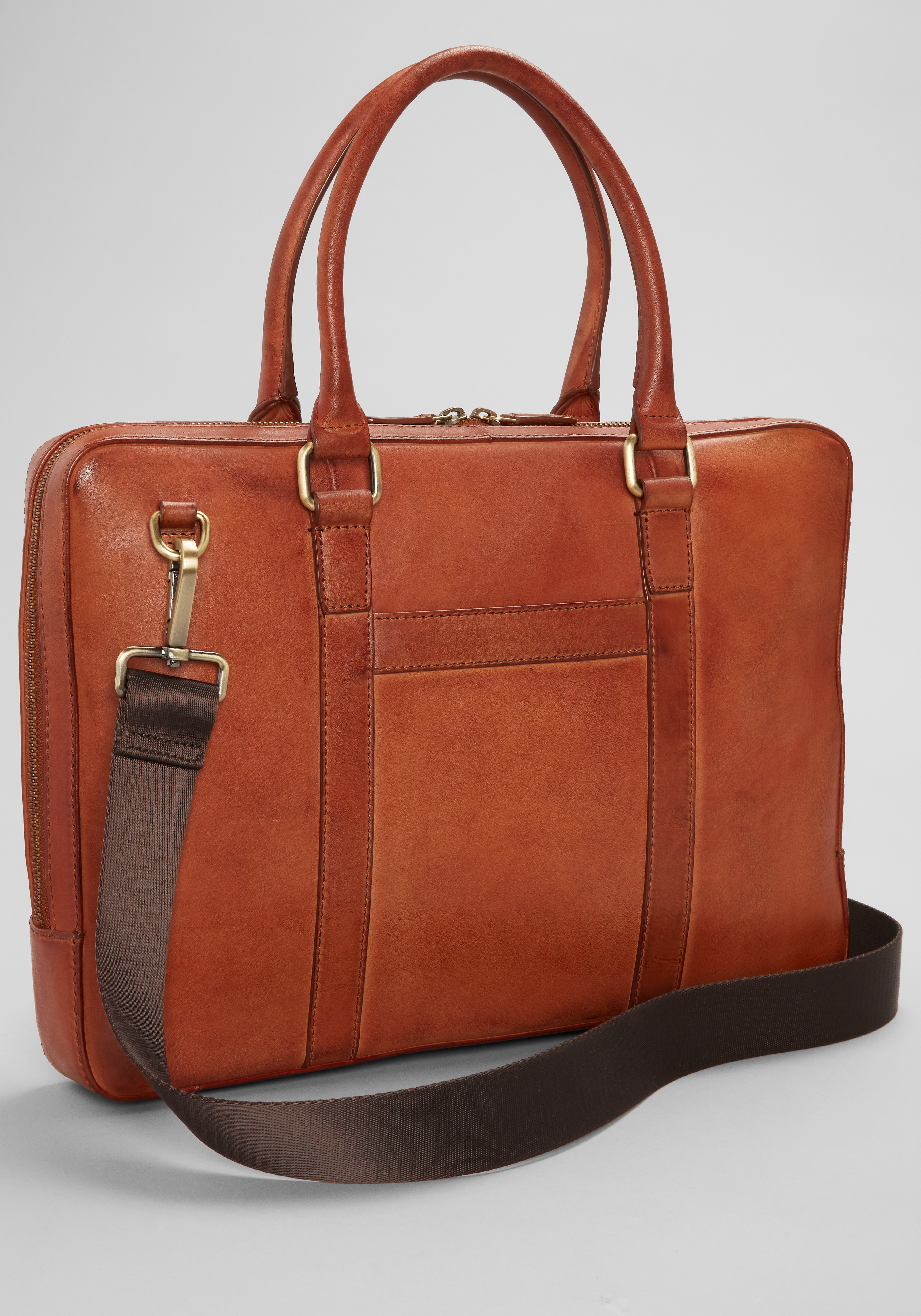 Jos. A. Bank Burnished Leather Briefcase