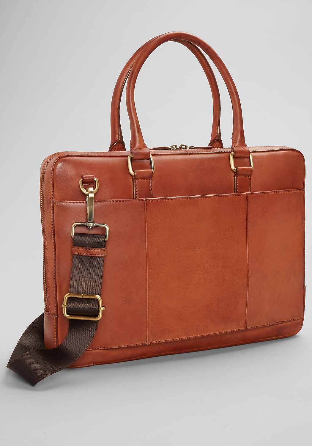 Jos. A. Bank Burnished Leather Briefcase