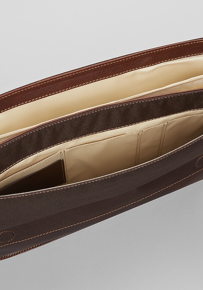 Jos. A. Bank Compact Leather Messenger Case - Jos. A. Bank