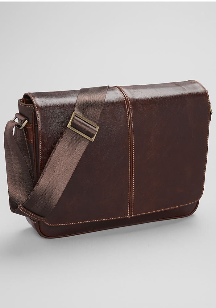 Jos. A. Bank Compact Leather Messenger Case