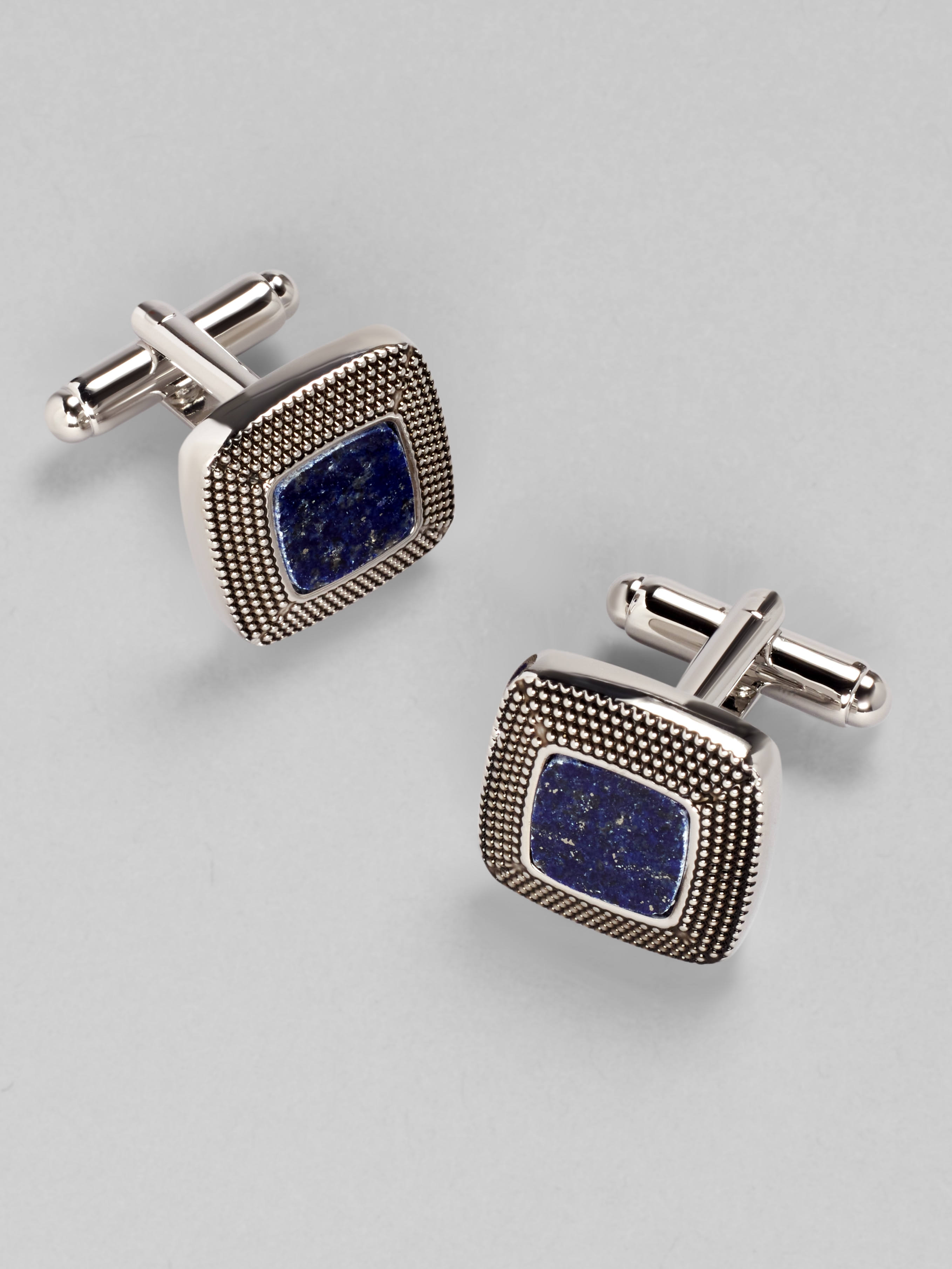 Men's Accessories, Jos. A. Bank Square Granulated Lapis Cufflinks - Jos A Bank