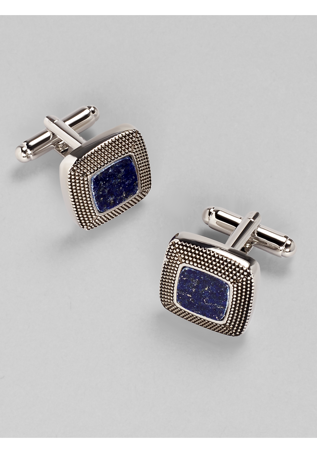 Jos. A. Bank Square Granulated Lapis Cufflinks