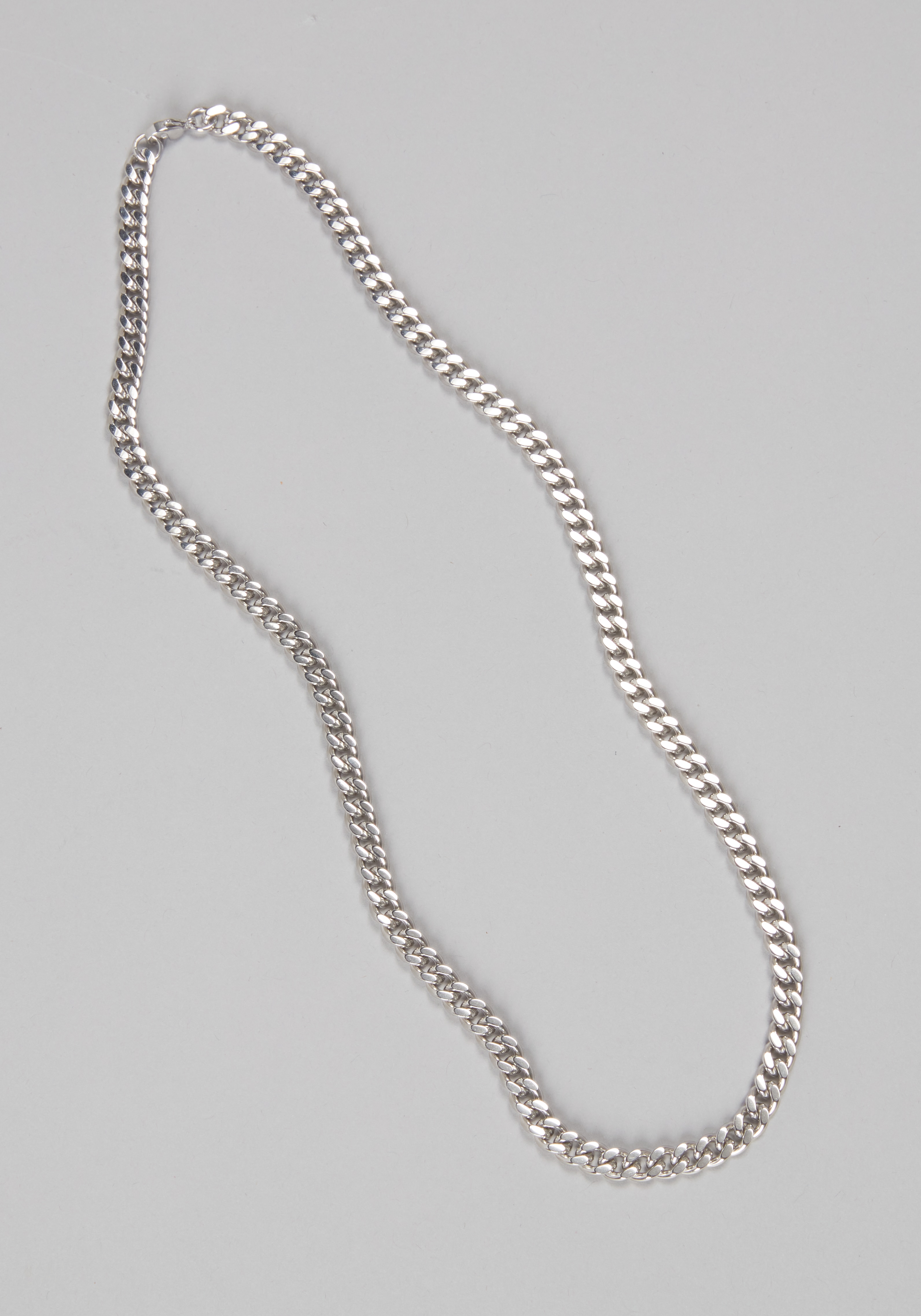 Jos. A. Bank Stainless Steel Curb Chain Necklace, 20-Inch Length