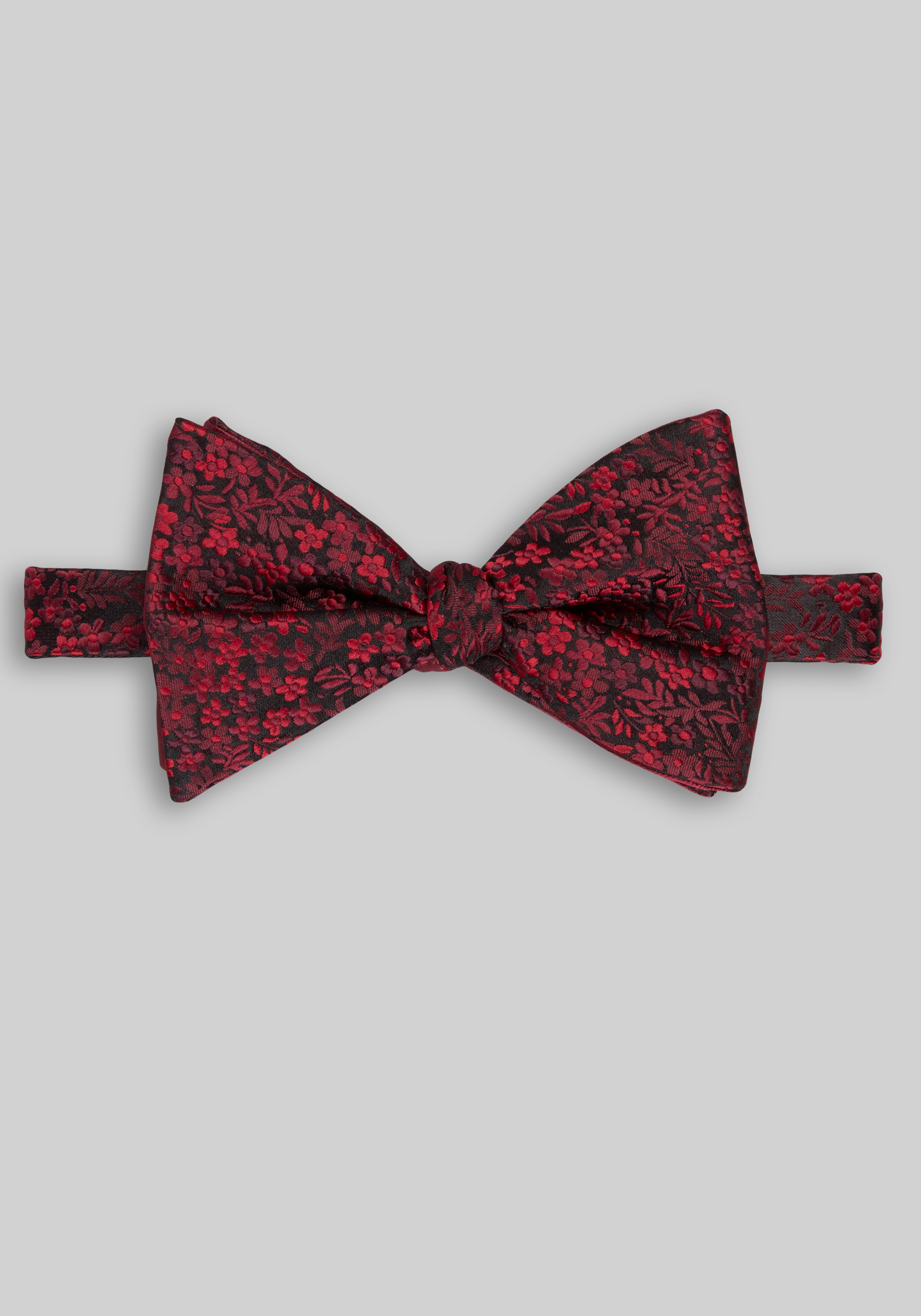 Men's Accessories, Jos. A. Bank Floral Double Layer Soft Knot Pre-Tied Bow Tie - Jos A Bank