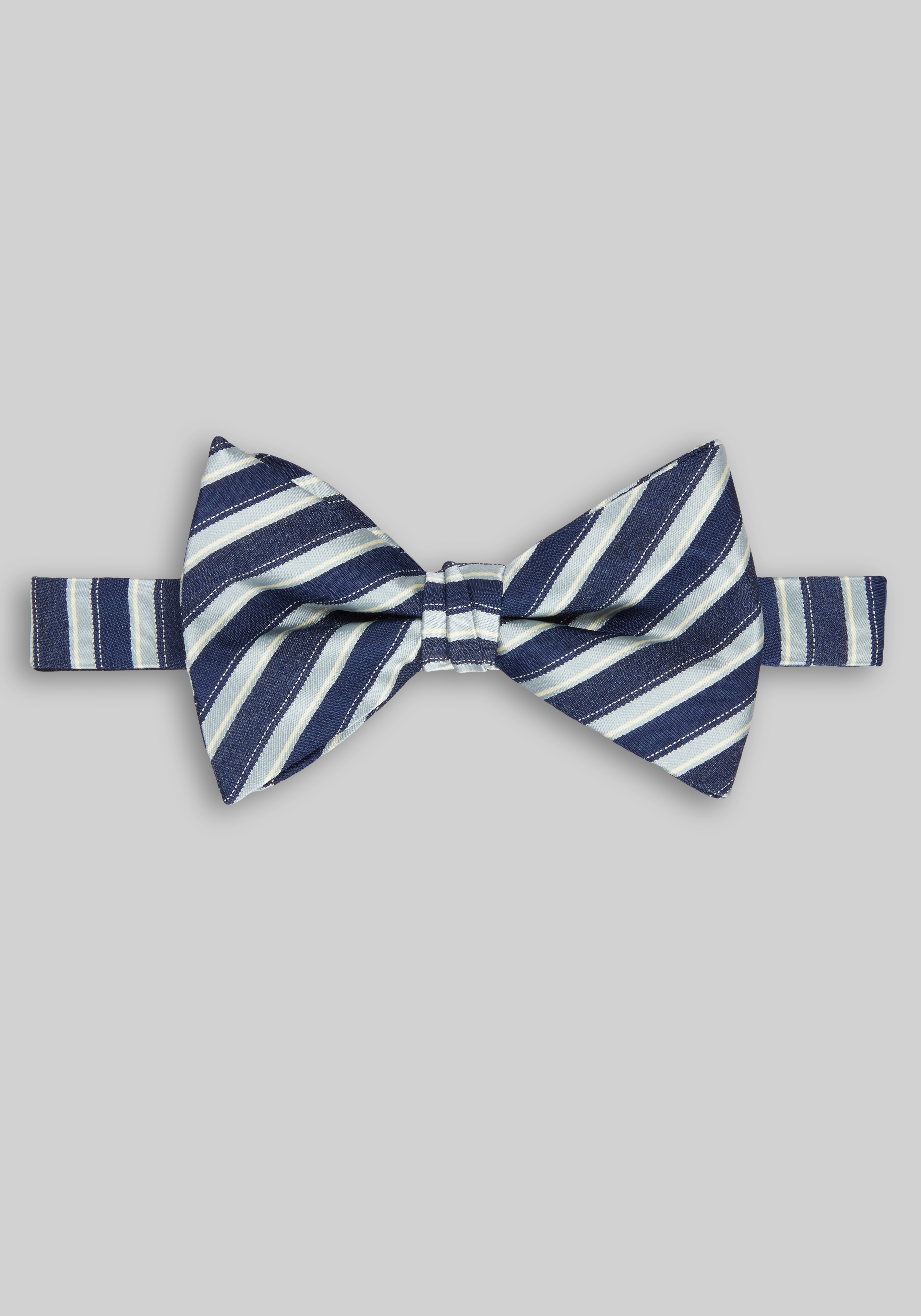 Men's New!, Jos. A. Bank Stripe Pre-Tied Big Bow Tie - Jos A Bank