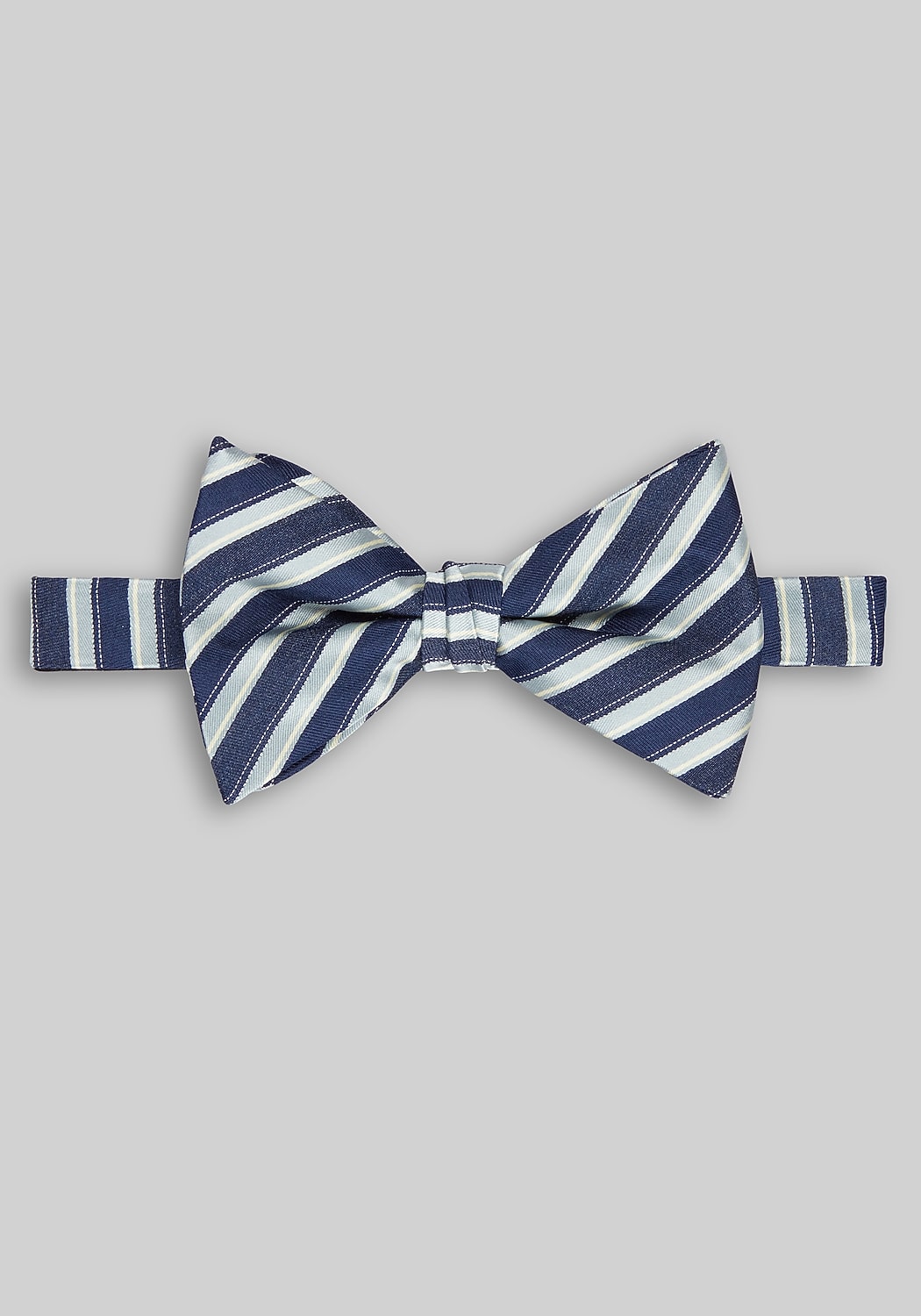 Jos. A. Bank Stripe Pre-Tied Big Bow Tie